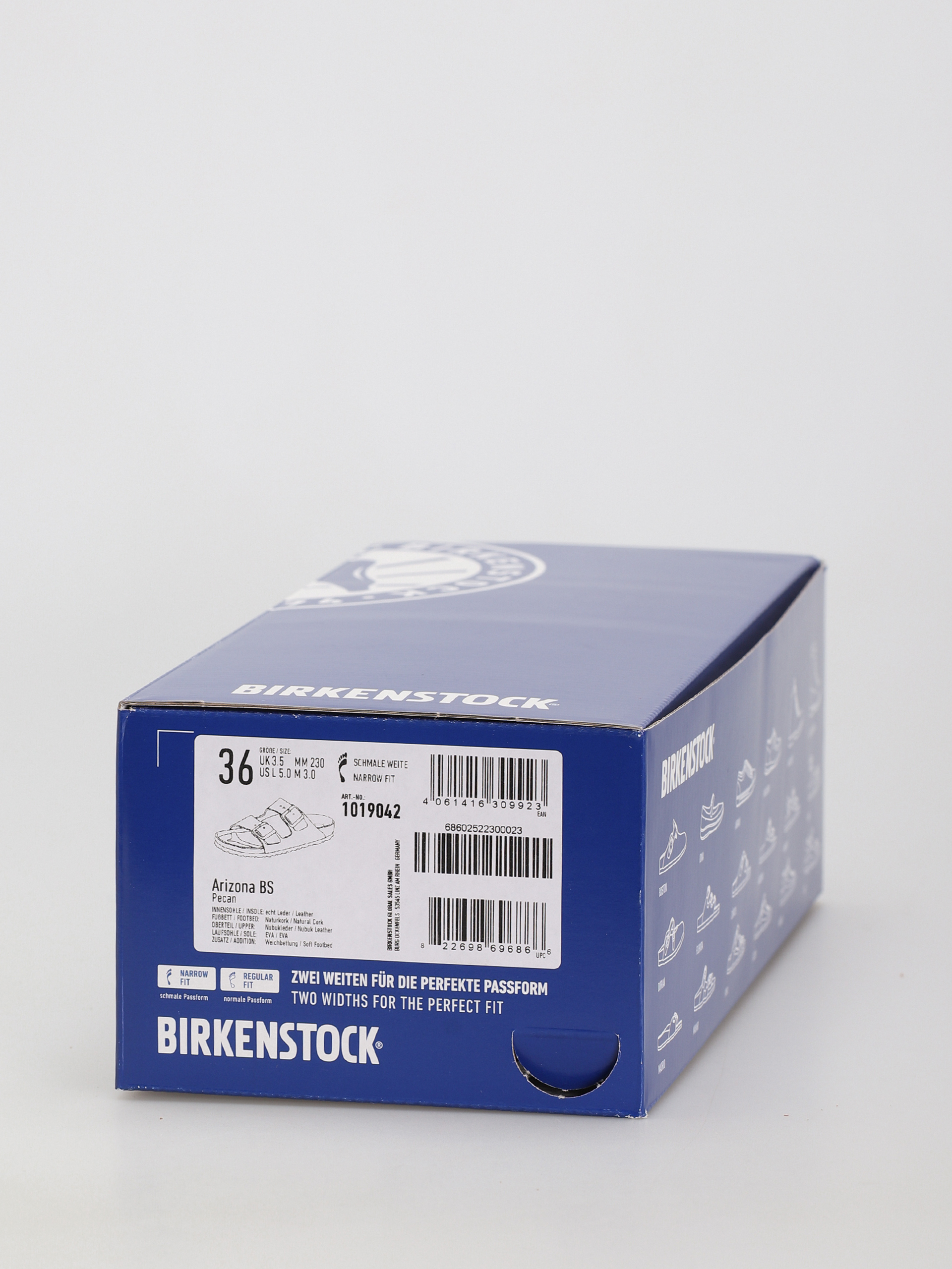 Plážovky Birkenstock Arizona Sfb Narrow Wmn (pecan nubuck leather)