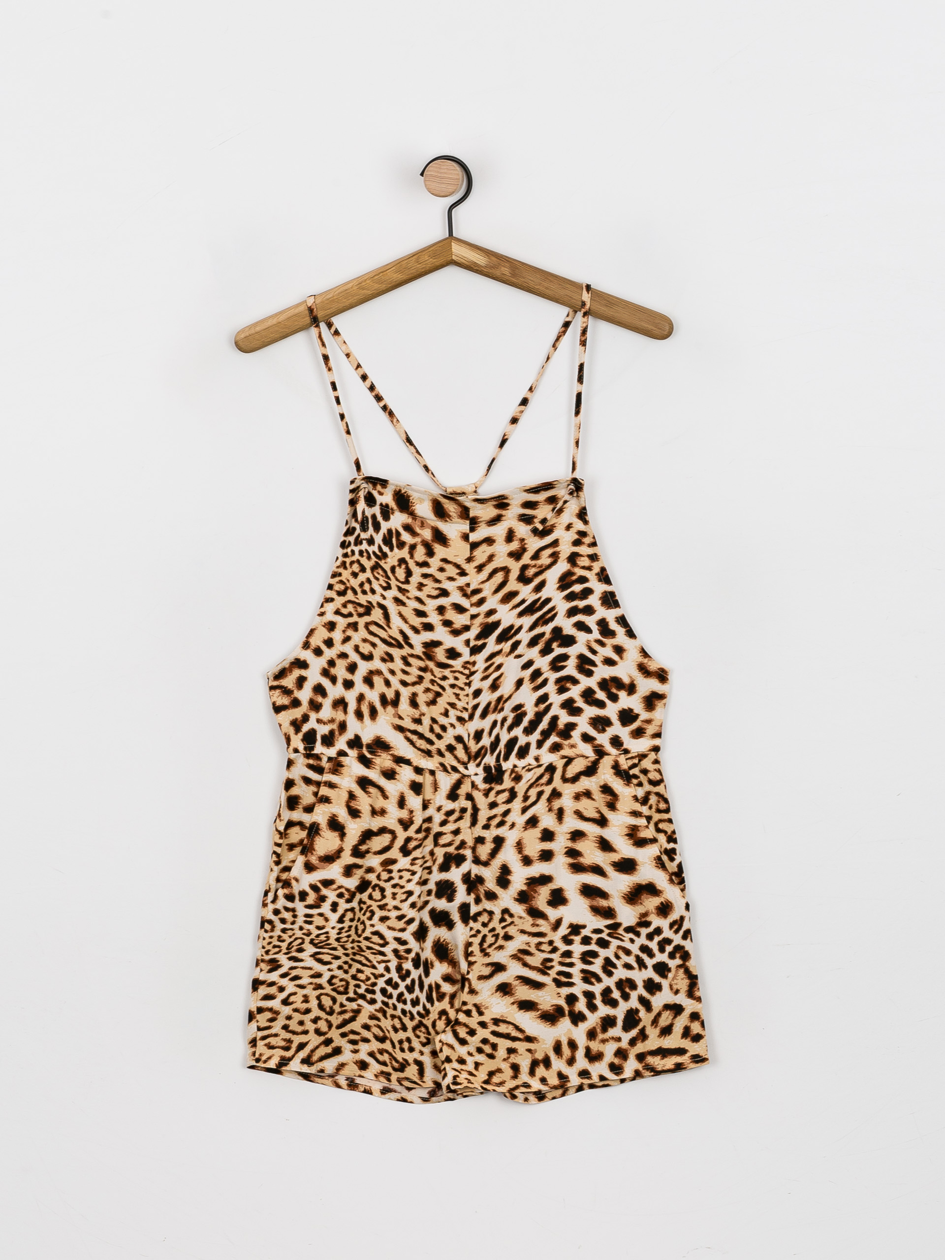 Dámský Kombinéza RVCA Ogrodniczki Laidback Romper (light brown)