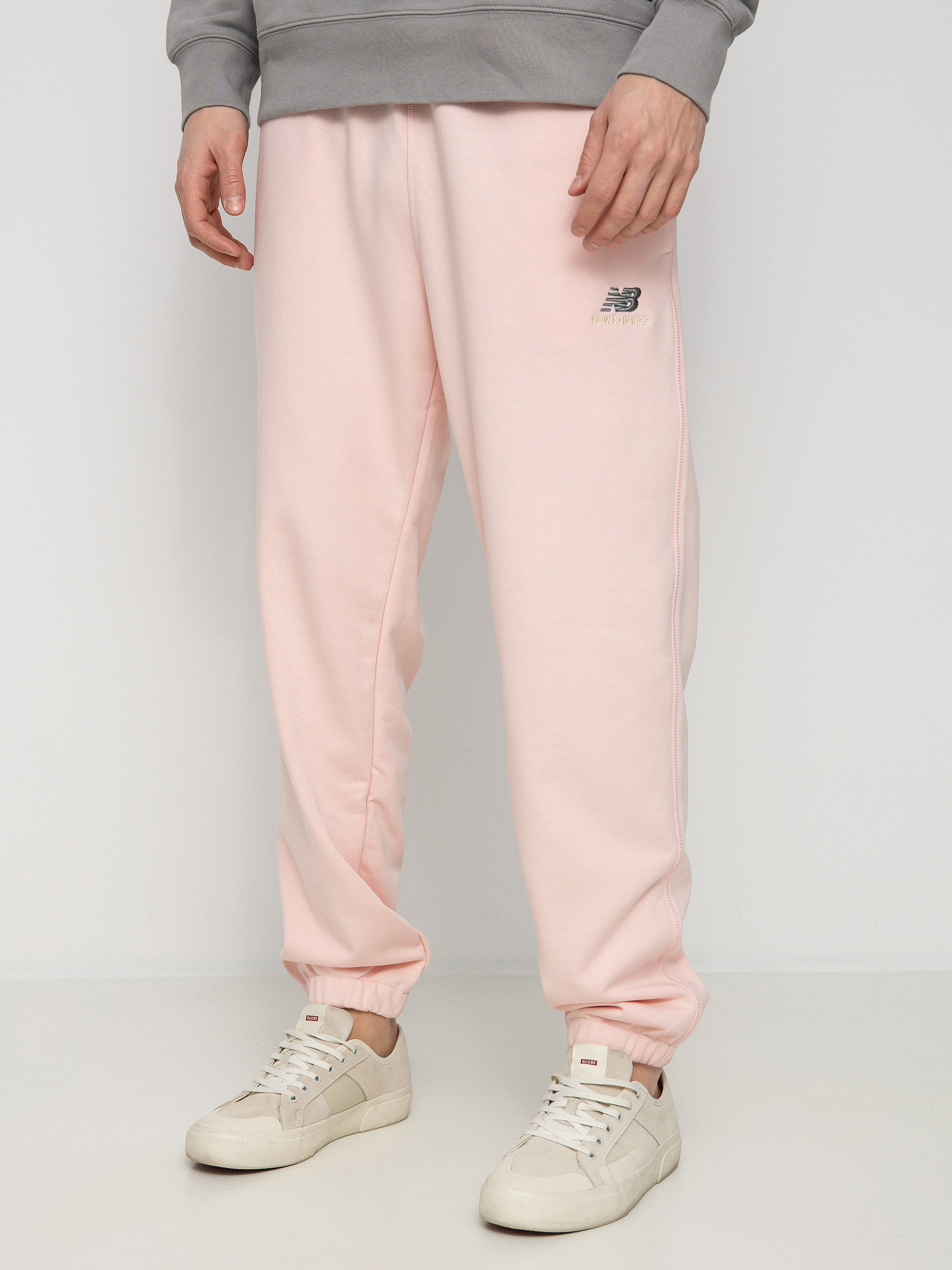 Kalhoty New Balance Essentials Uni Ssentials (pink)