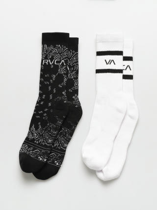 Ponožky RVCA 2Pk Rvca Bandana Fb (black)