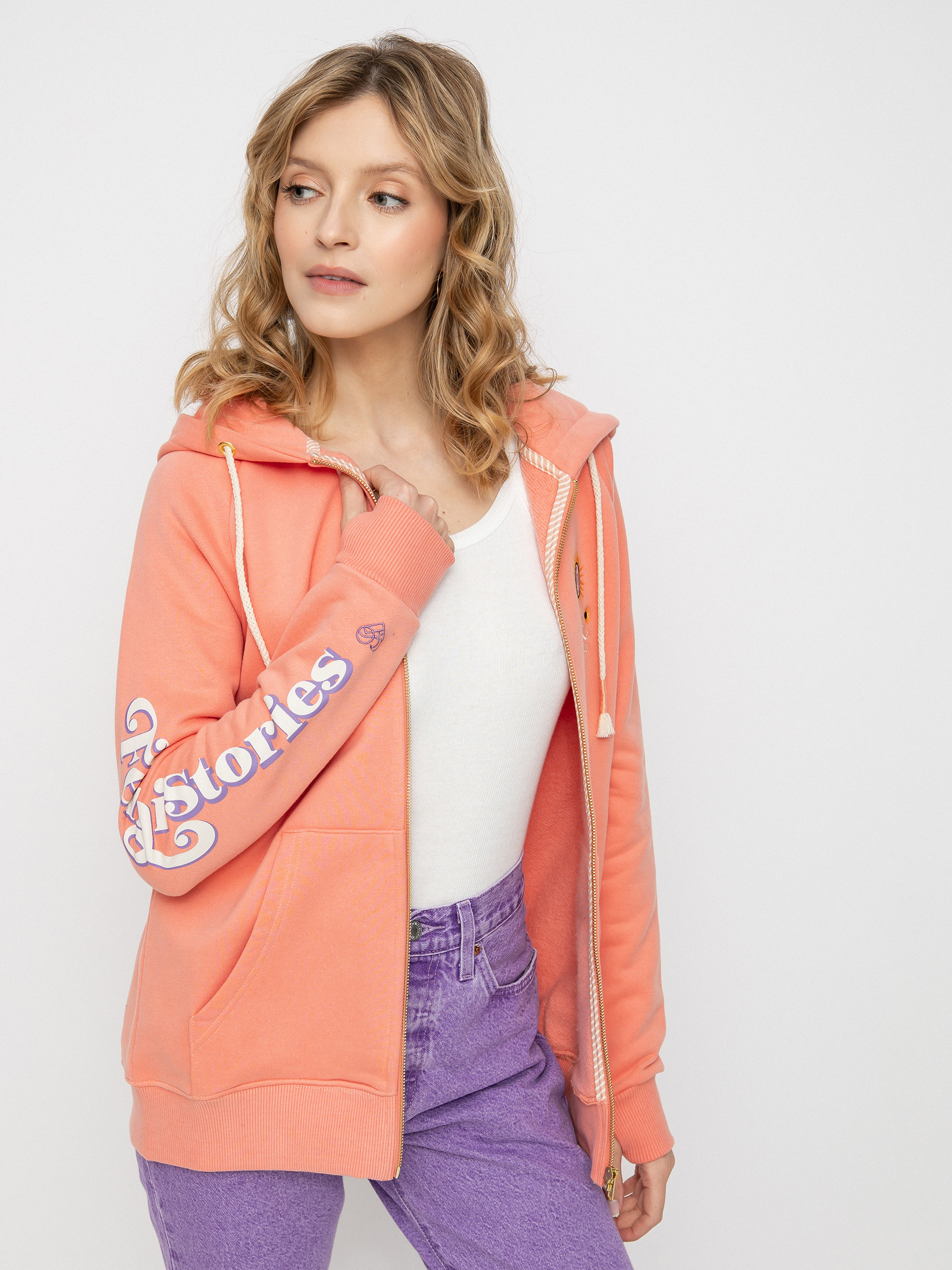 Mikina s kapucí Femi Stories Harun ZHD Wmn (pch)