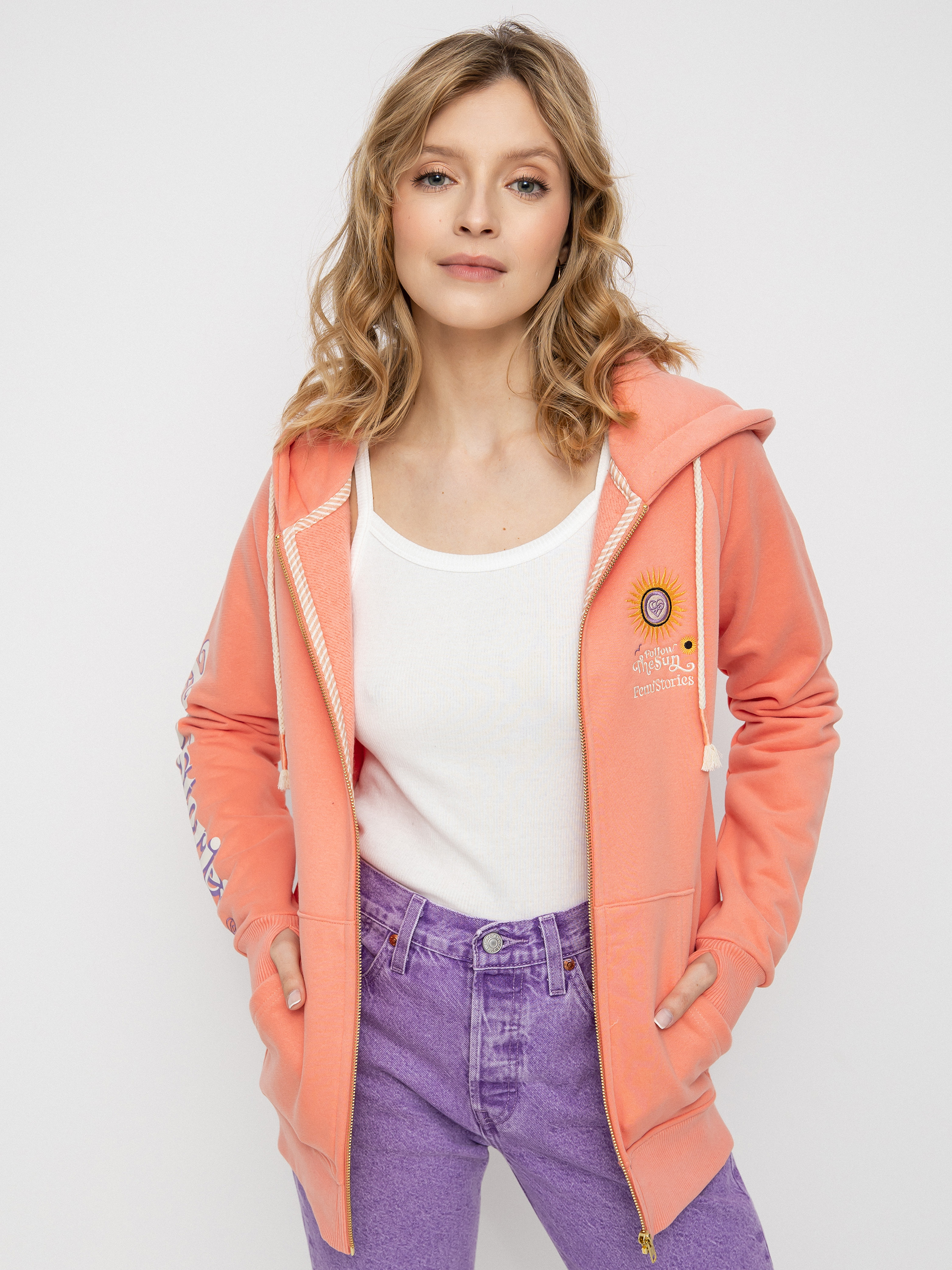 Mikina s kapucí Femi Stories Harun ZHD Wmn (pch)