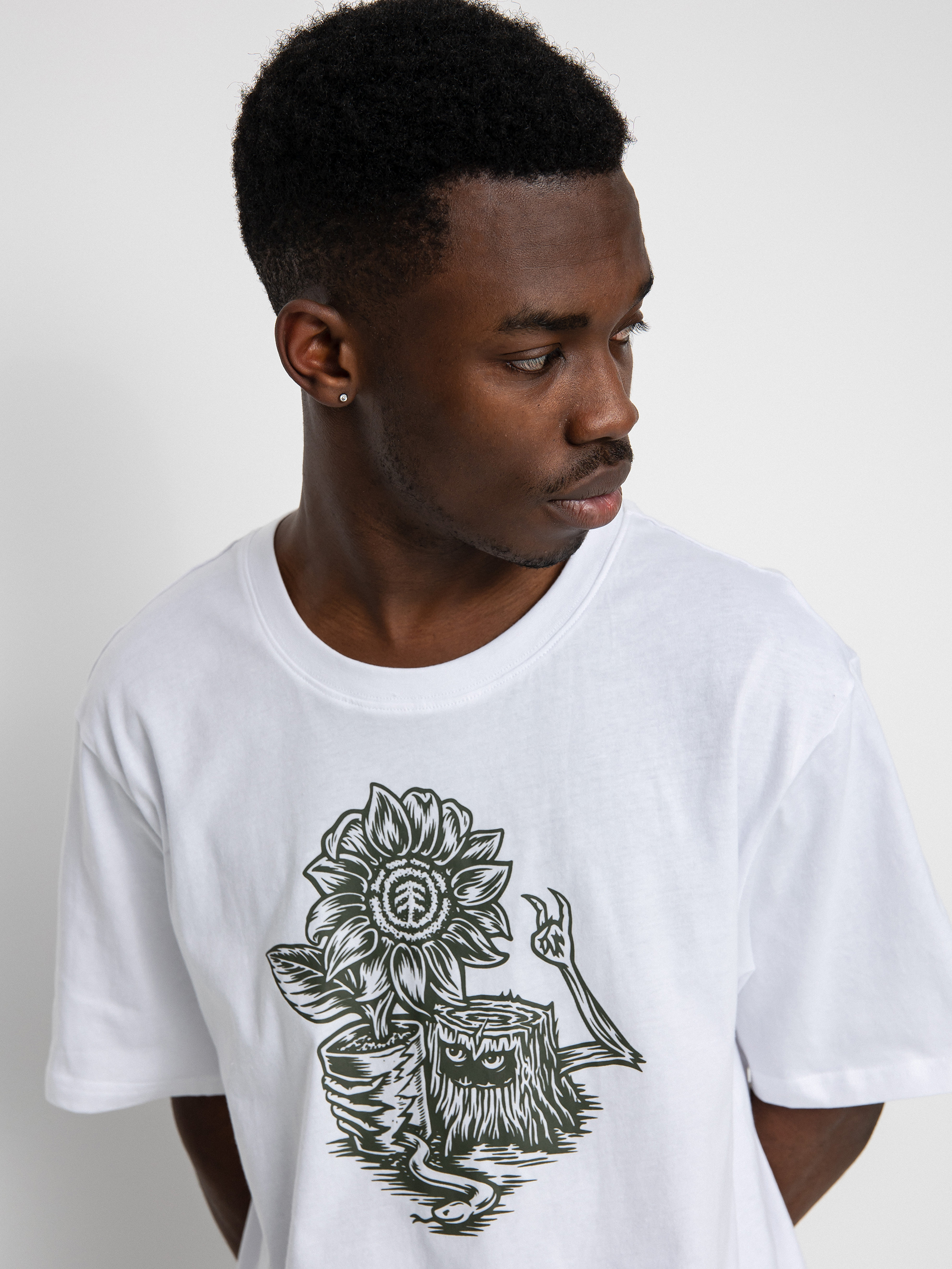 Tričko Element Hail (optic white)