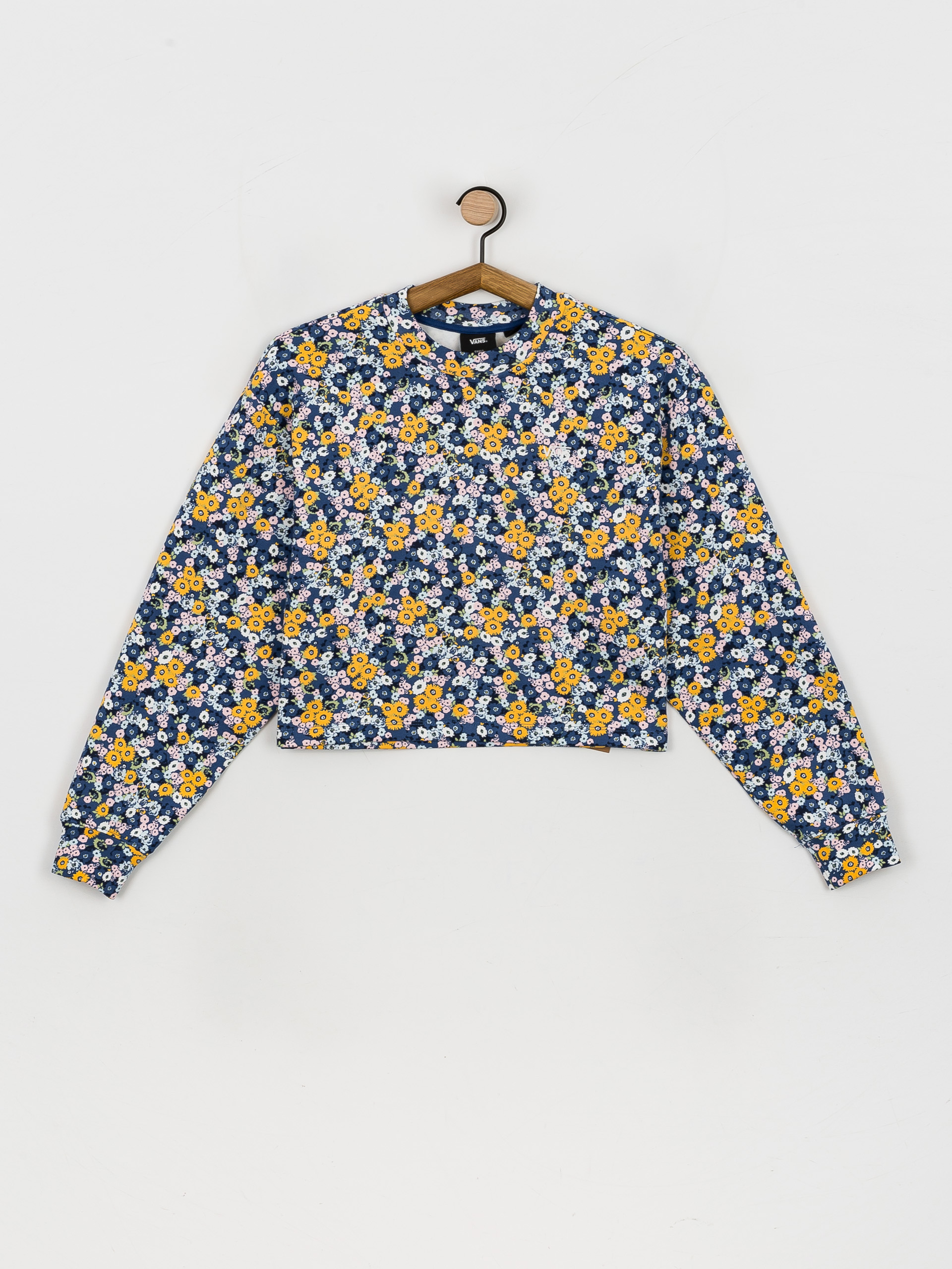 Mikina Vans Deco Ditsy Crop Wmn (true navy)