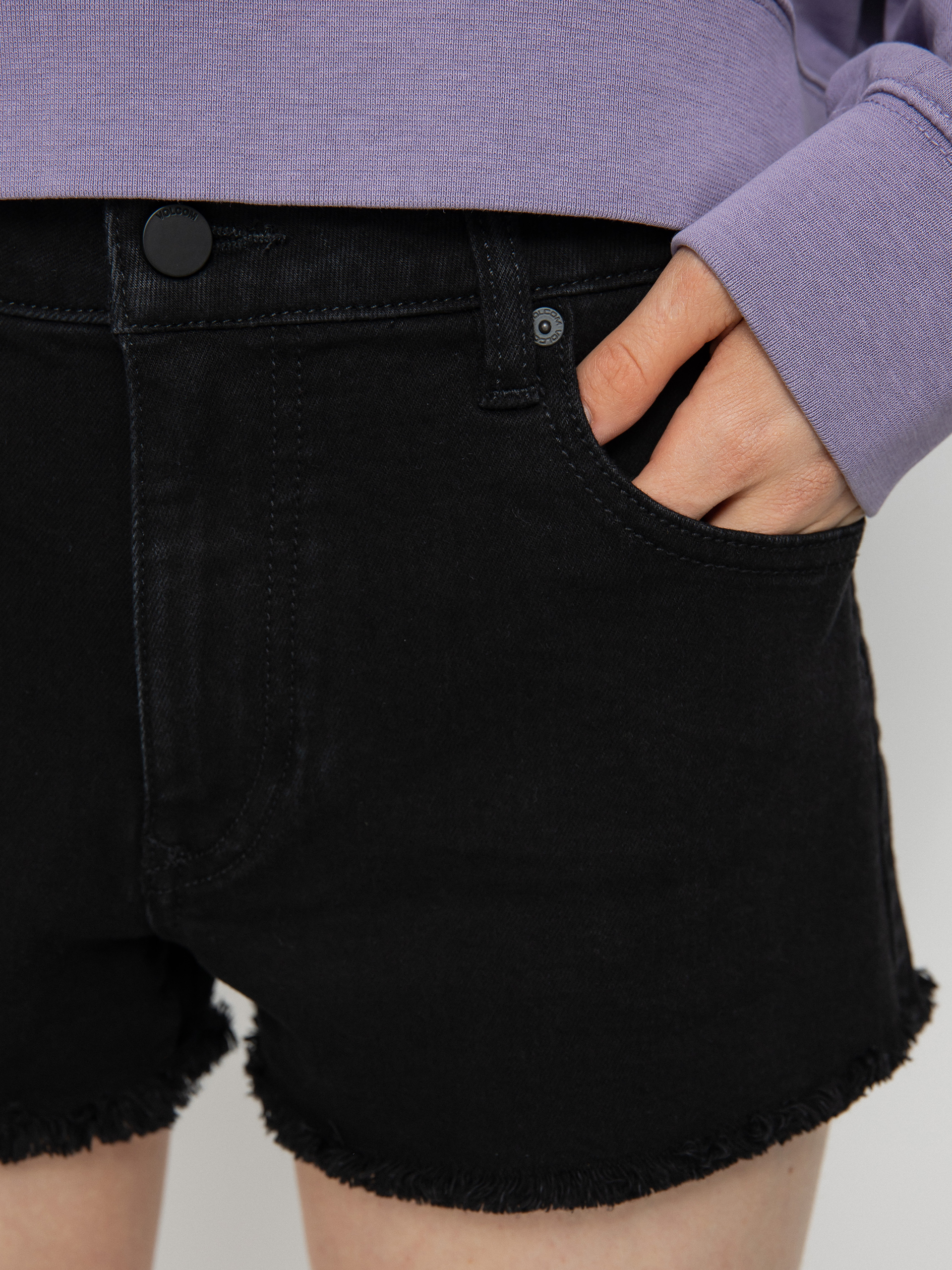 Kraťasy Volcom Stoney Stretch Wmn (premium wash black)