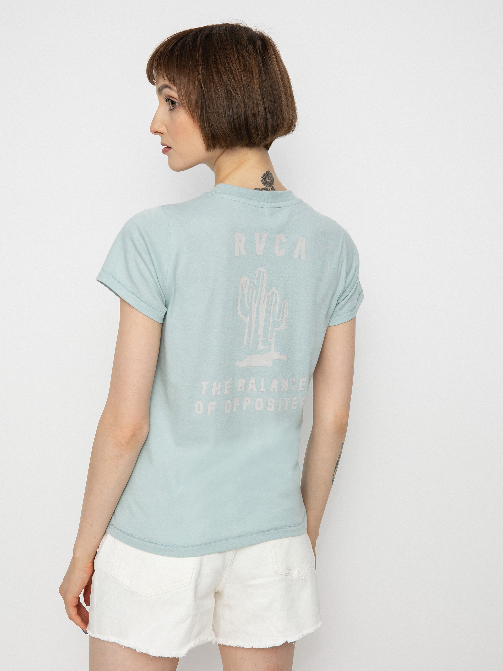 Tričko RVCA Outpost Wmn (haze blue)