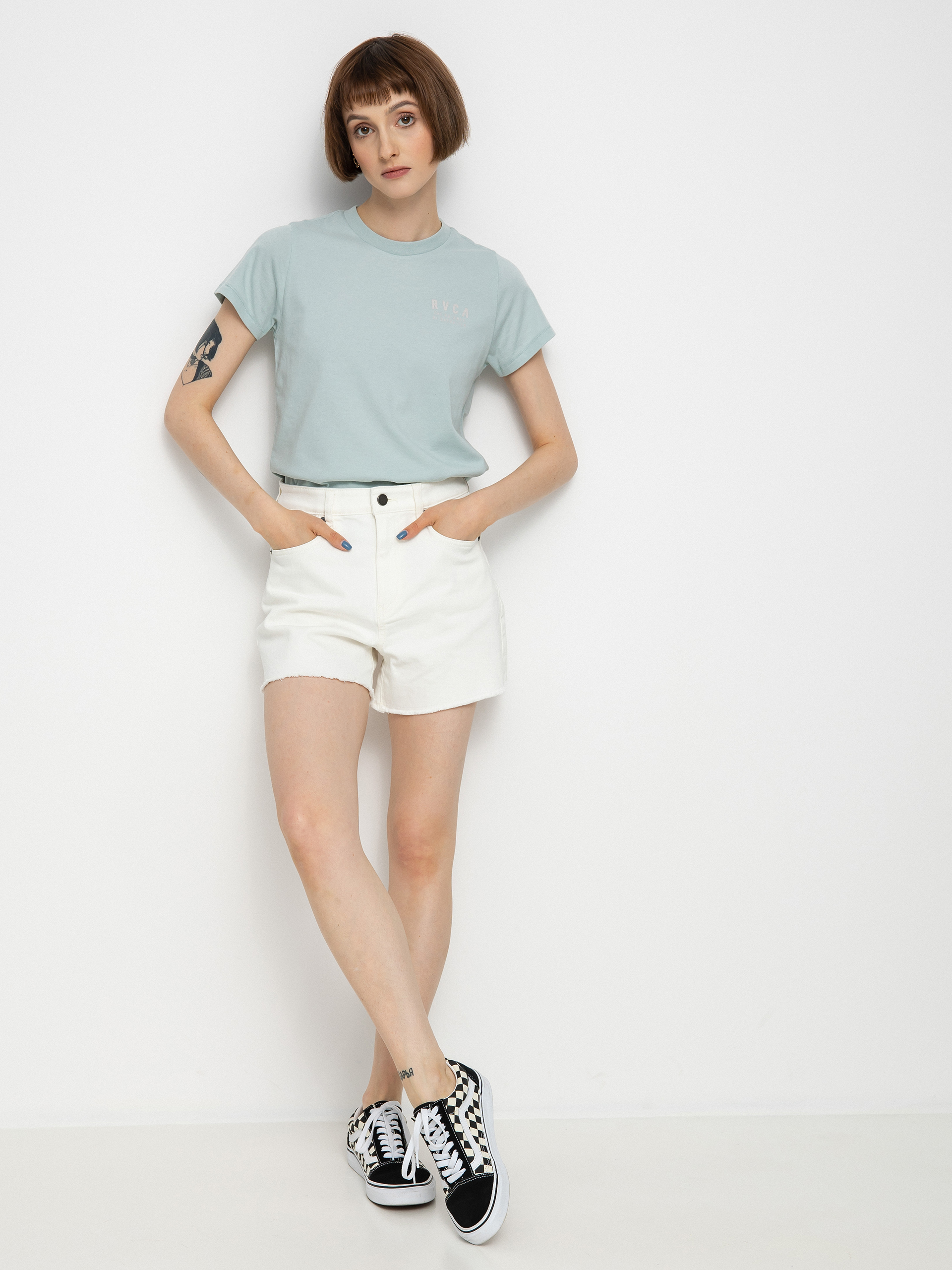 Tričko RVCA Outpost Wmn (haze blue)