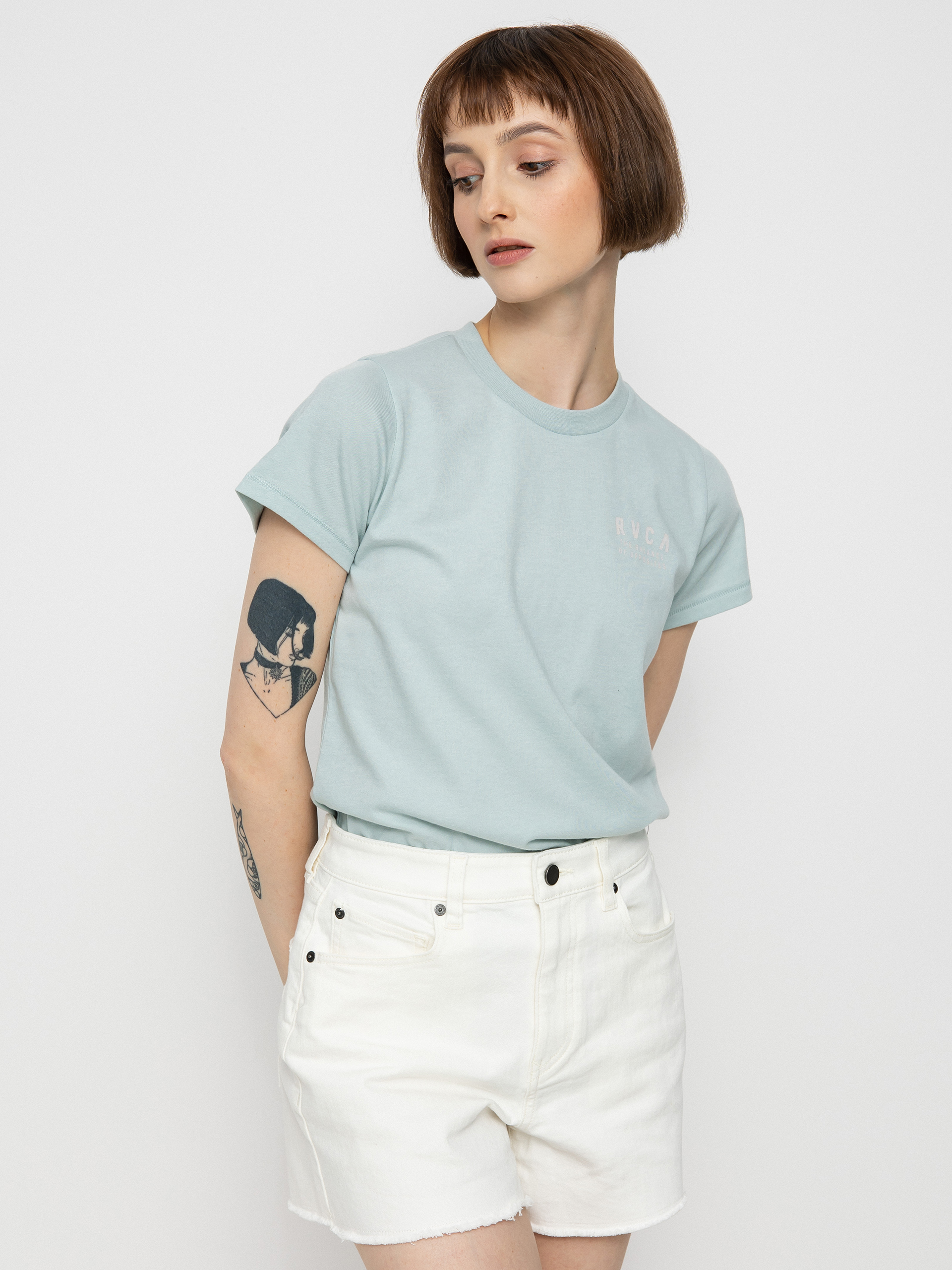 Tričko RVCA Outpost Wmn (haze blue)