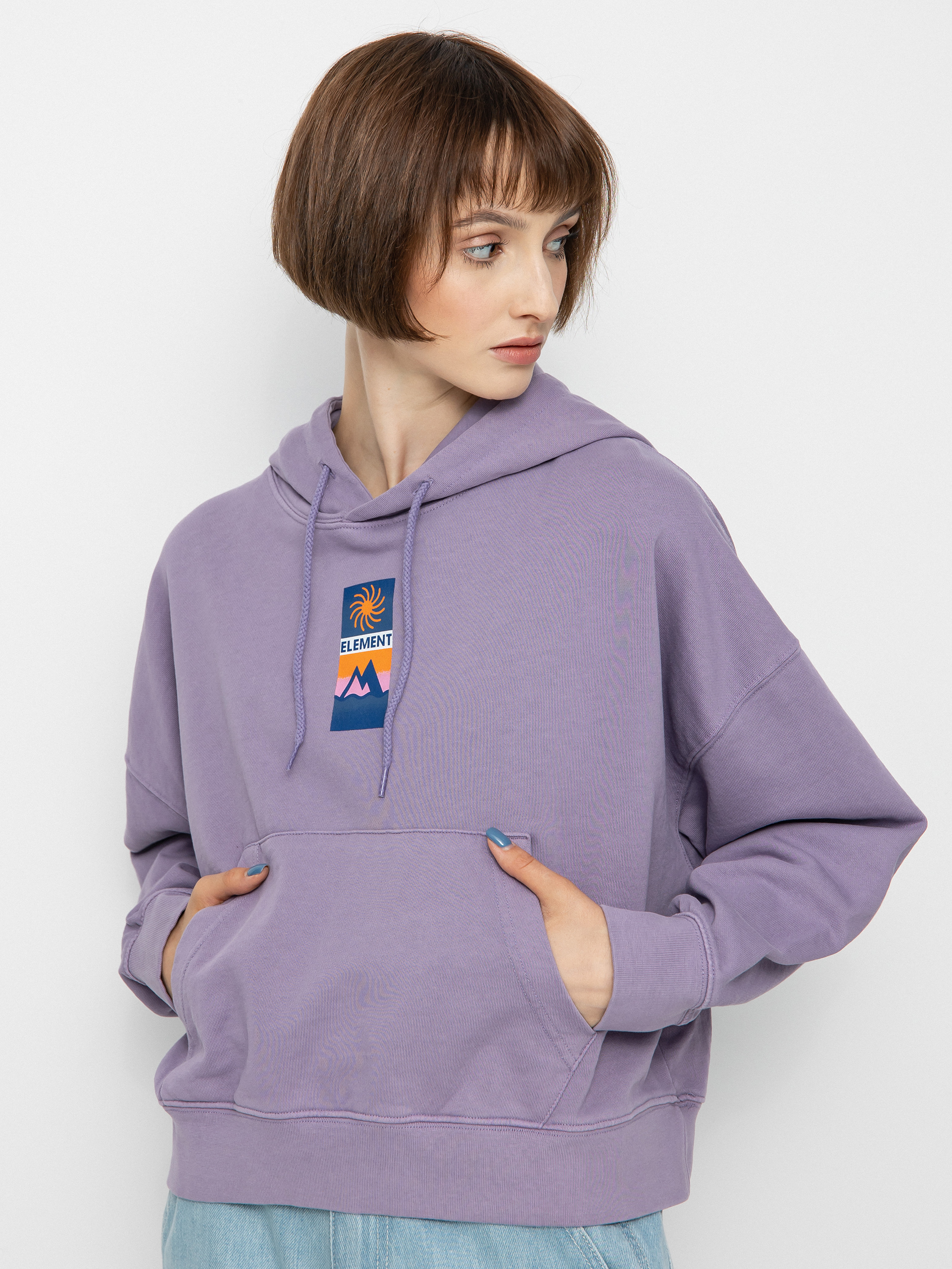 Mikina s kapucí Element Aquazen HD Wmn (daybreak)