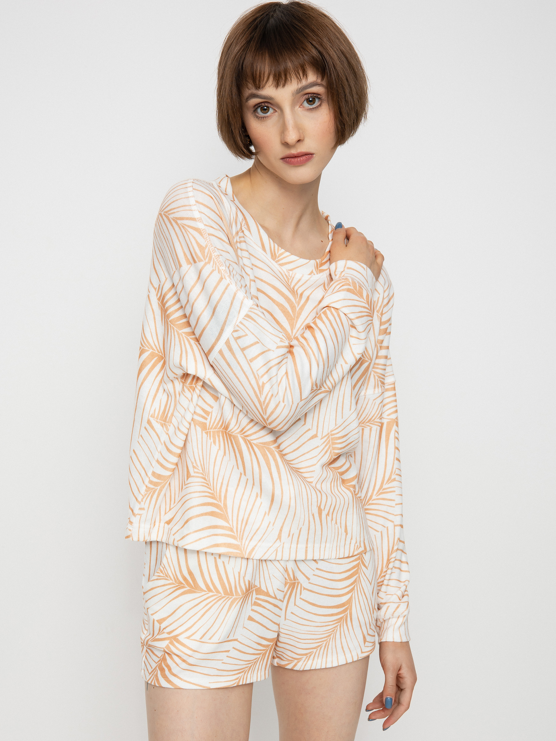 Mikina Roxy Current Mood Wmn (toast palm tree dreams)