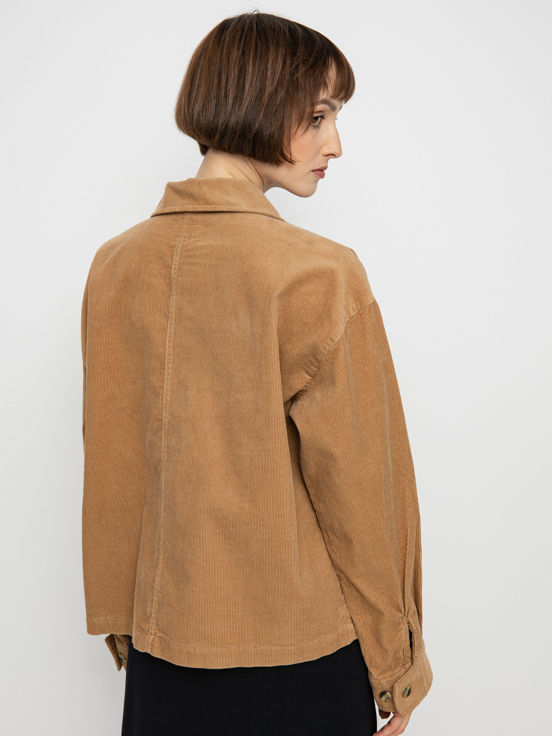 Košile Brixton Bowery Corduroy Flannel Ls Wmn (mojave)