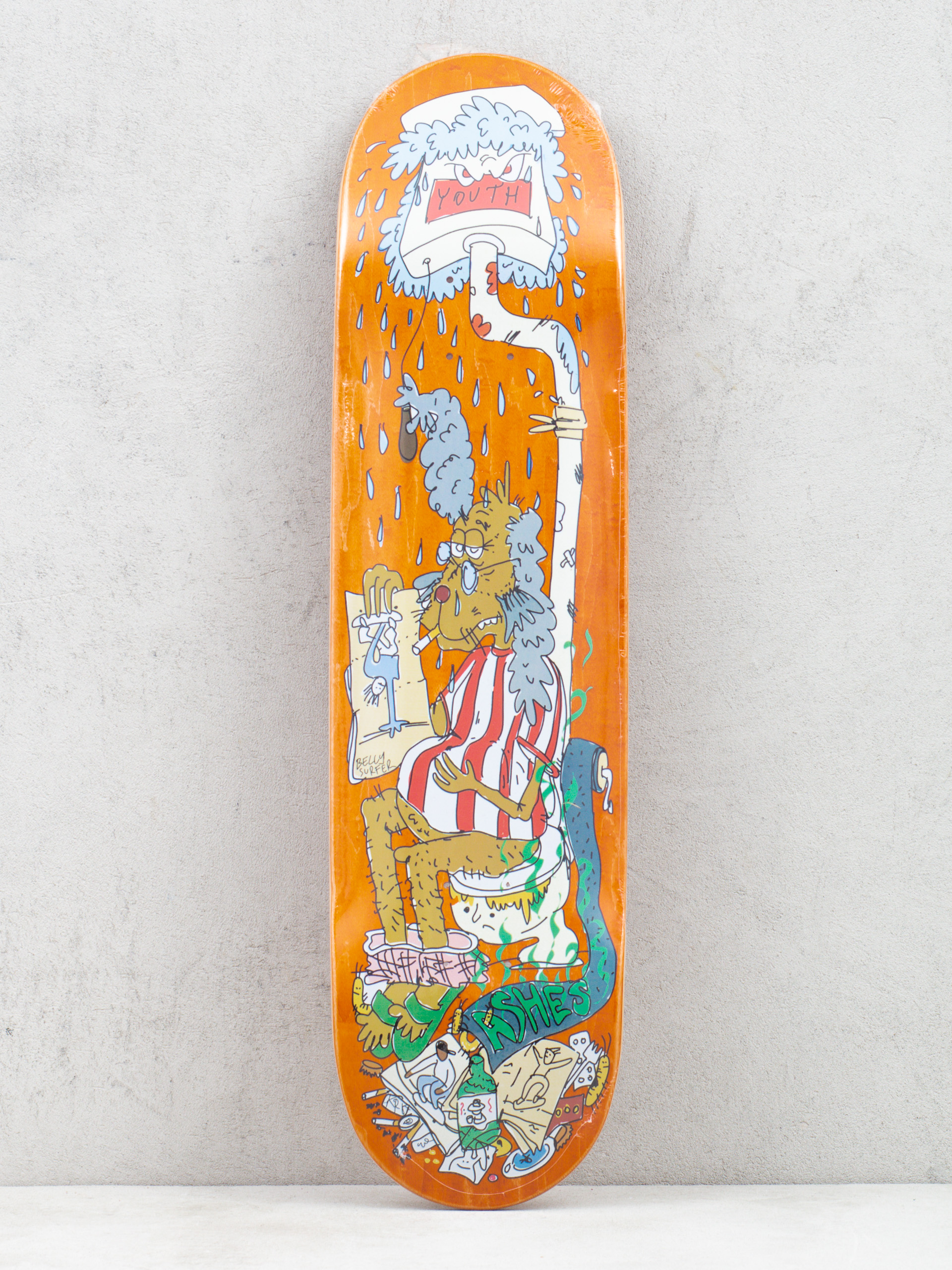 Deska Youth Skateboards X Ashes Old Dog (orange)