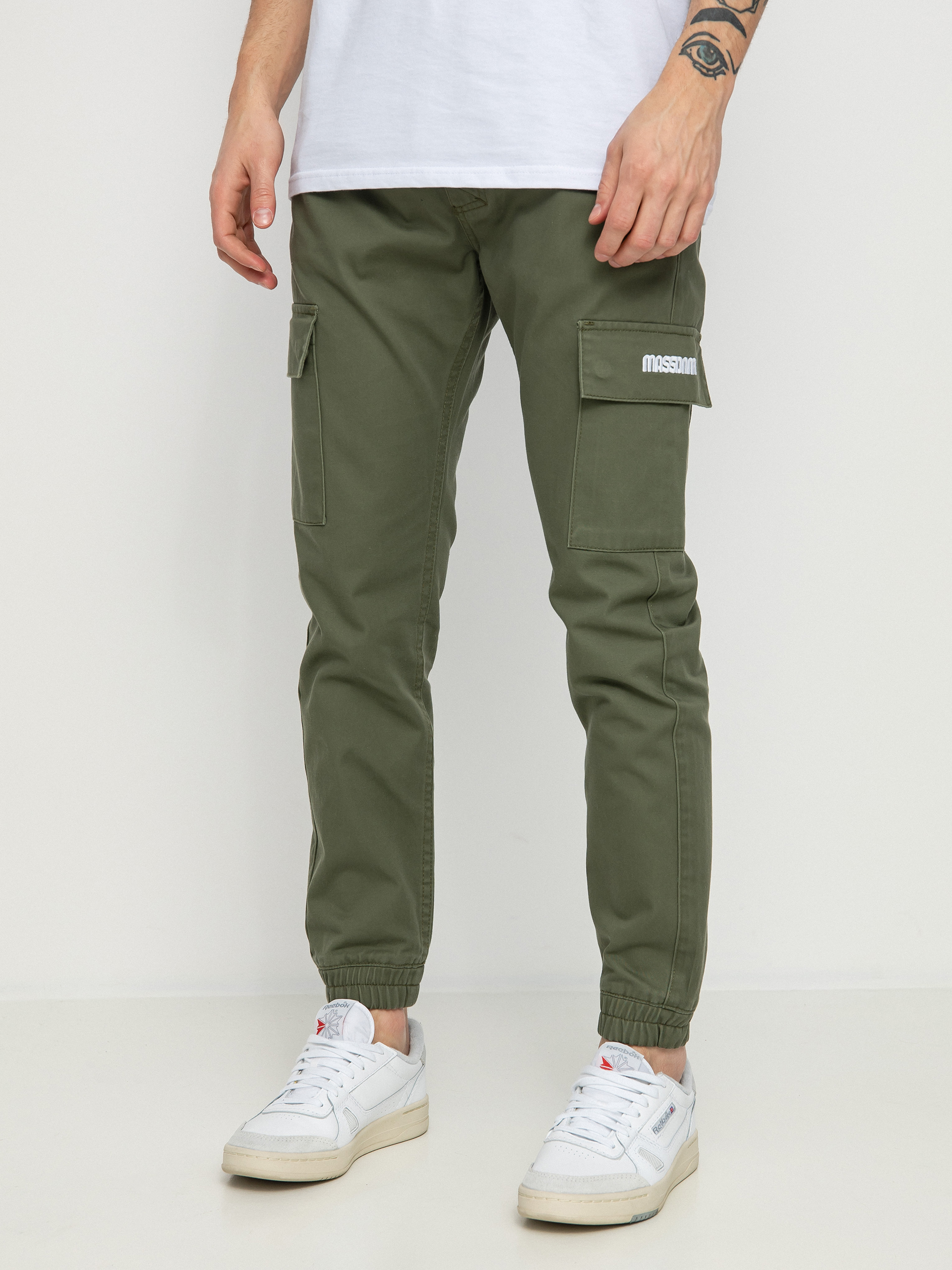 Kalhoty MassDnm Cargo Joggers Sneaker Fit (olive)