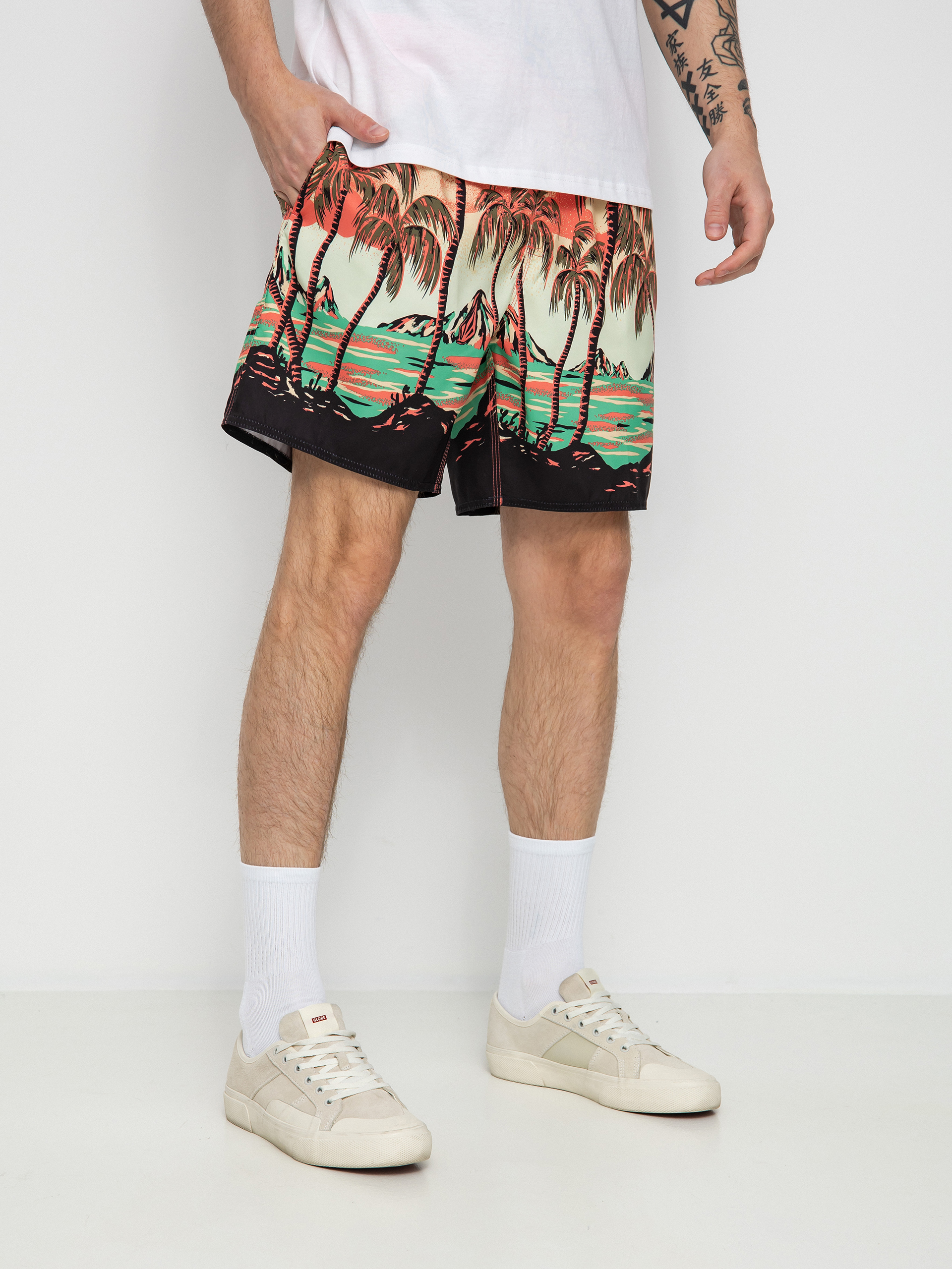 Plážové kraťasy Volcom Novelty Trunk 17 (living coral)
