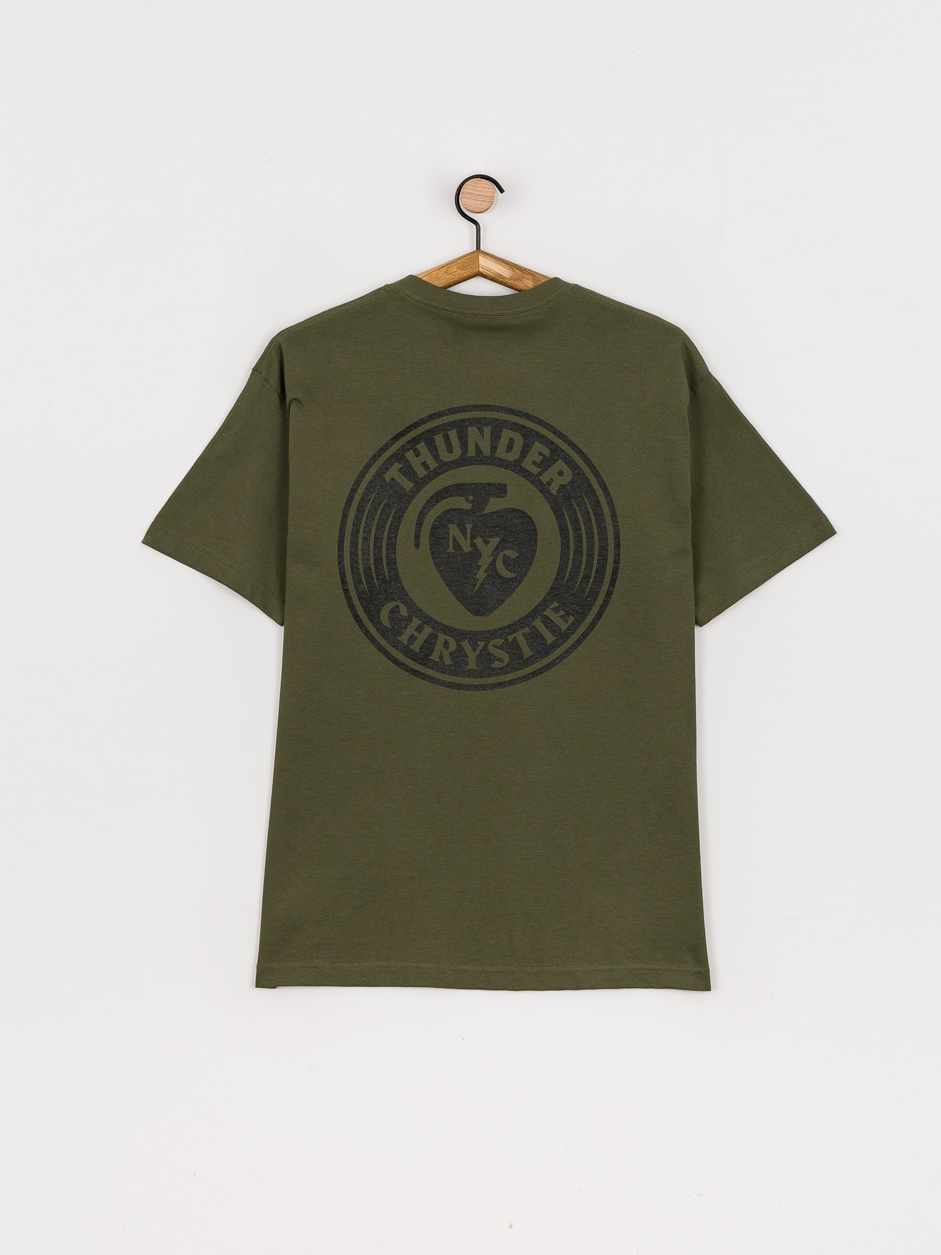 Tričko Thunder X Chrystie Circle Logo (army green)