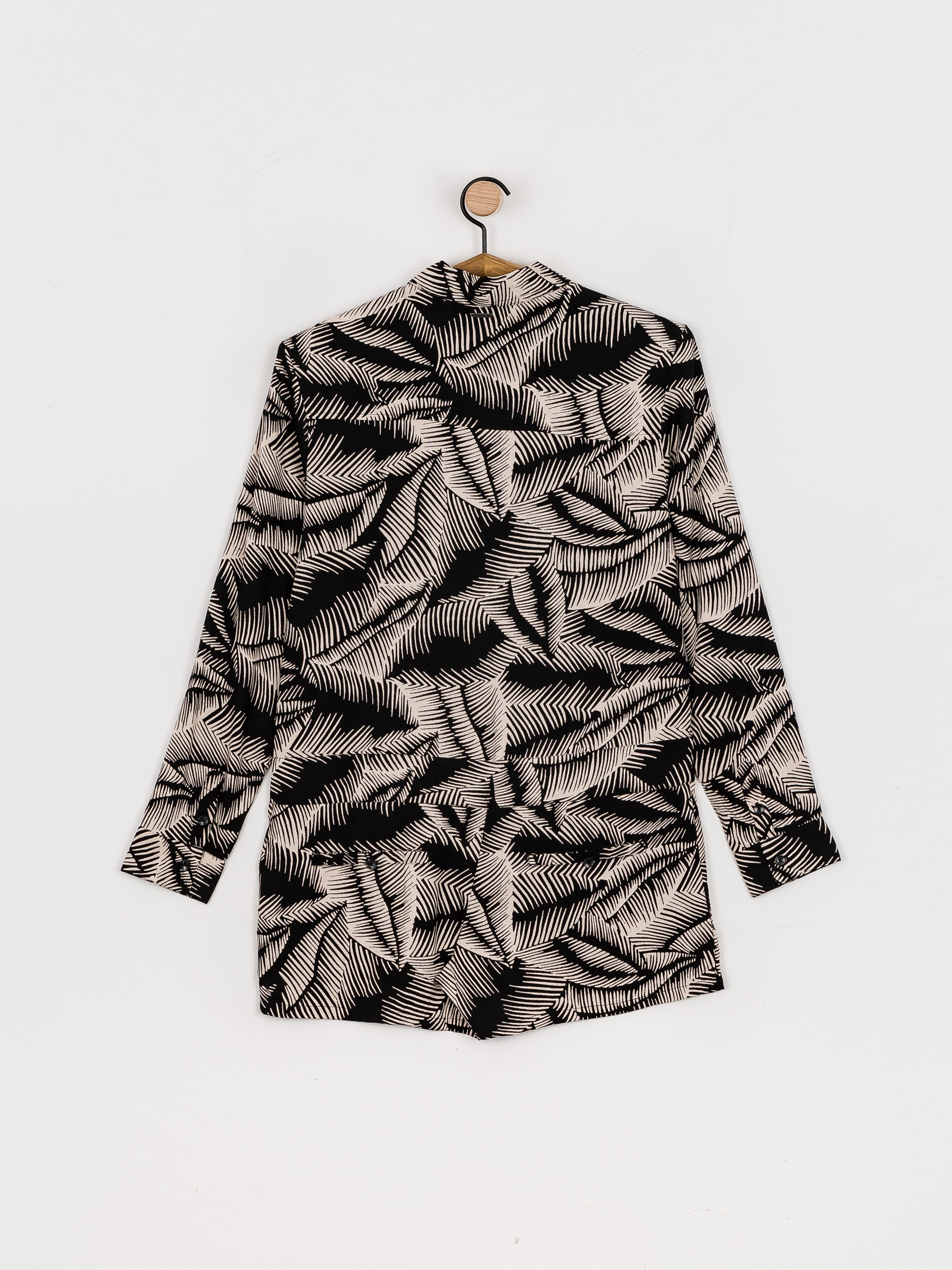 Dámský Kombinéza Volcom Stay Palm Romper (black white)