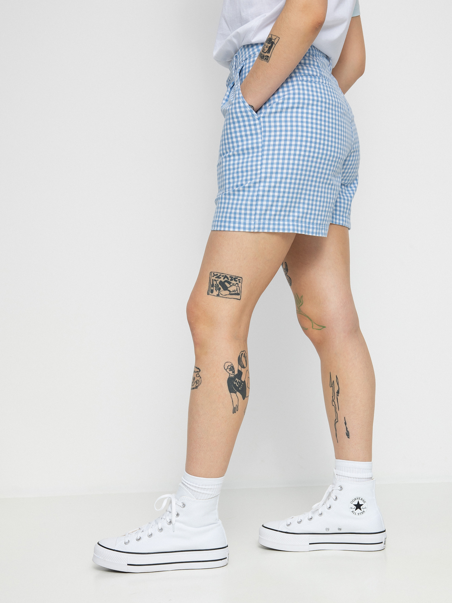 Kraťasy Brixton Victory Trouser Wmn (casa blanca blue)