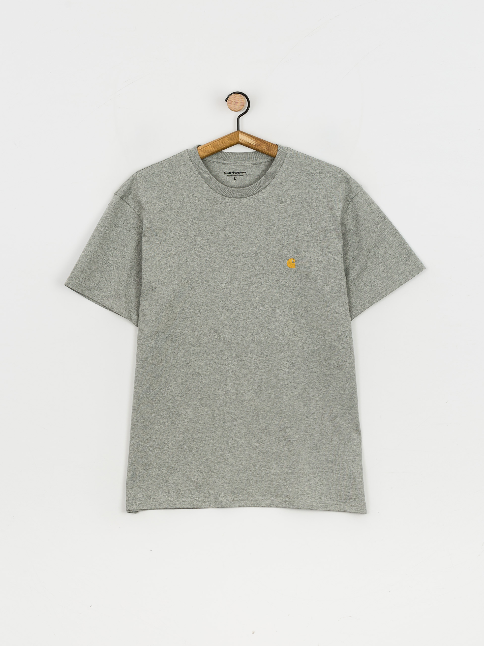 Tričko Carhartt WIP Chase (grey heather/gold)