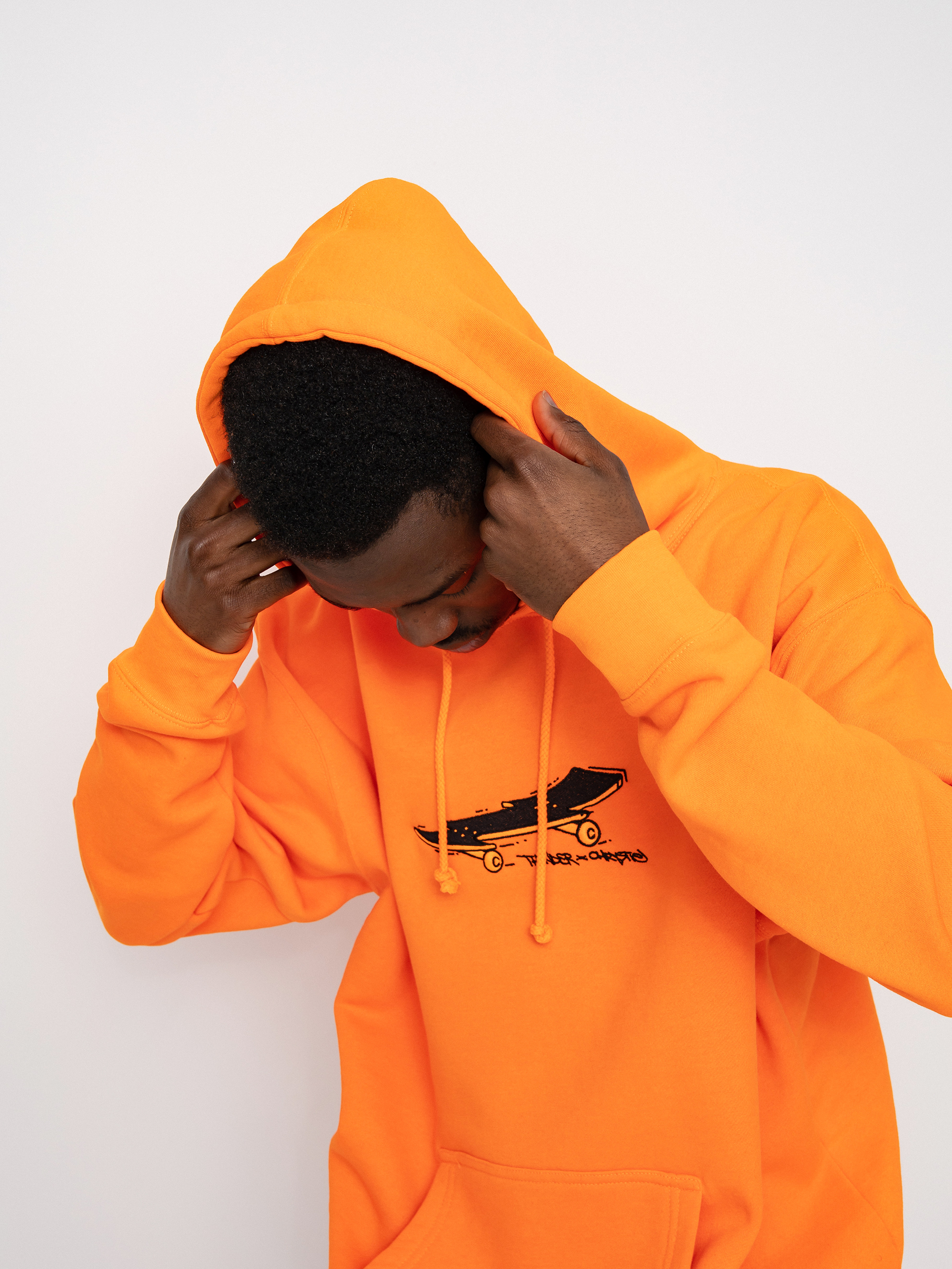 Mikina s kapucí Thunder X Chrystie Lightening Bolt Board (bright orange)
