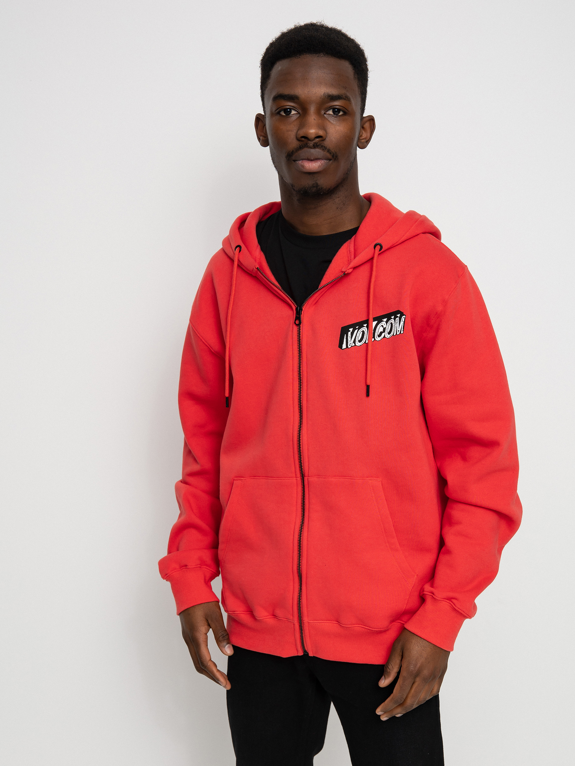 Mikina s kapucí Volcom Extends ZHD (cayenne)