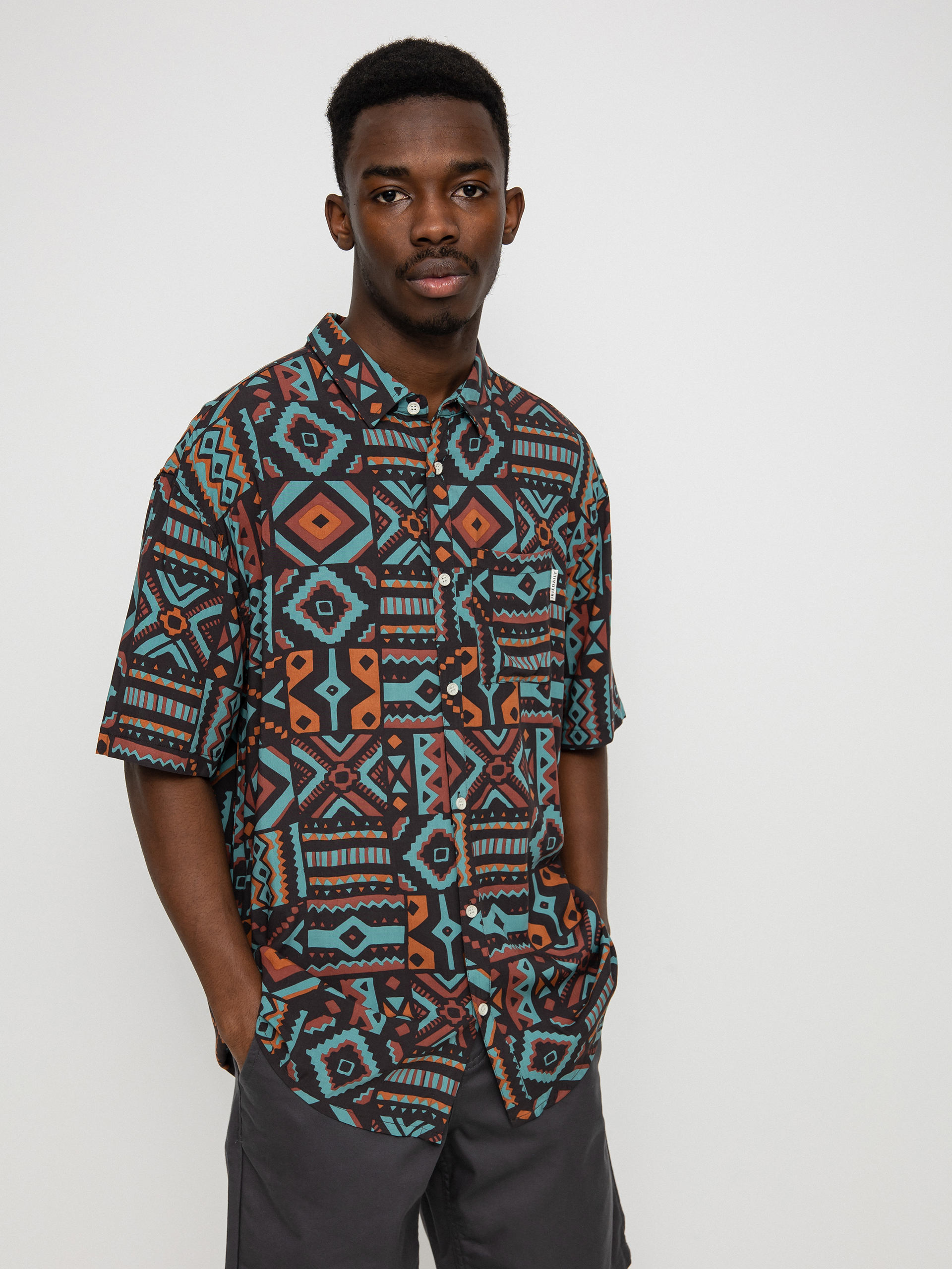 Košile Iriedaily Resort Ssl (anthracite)