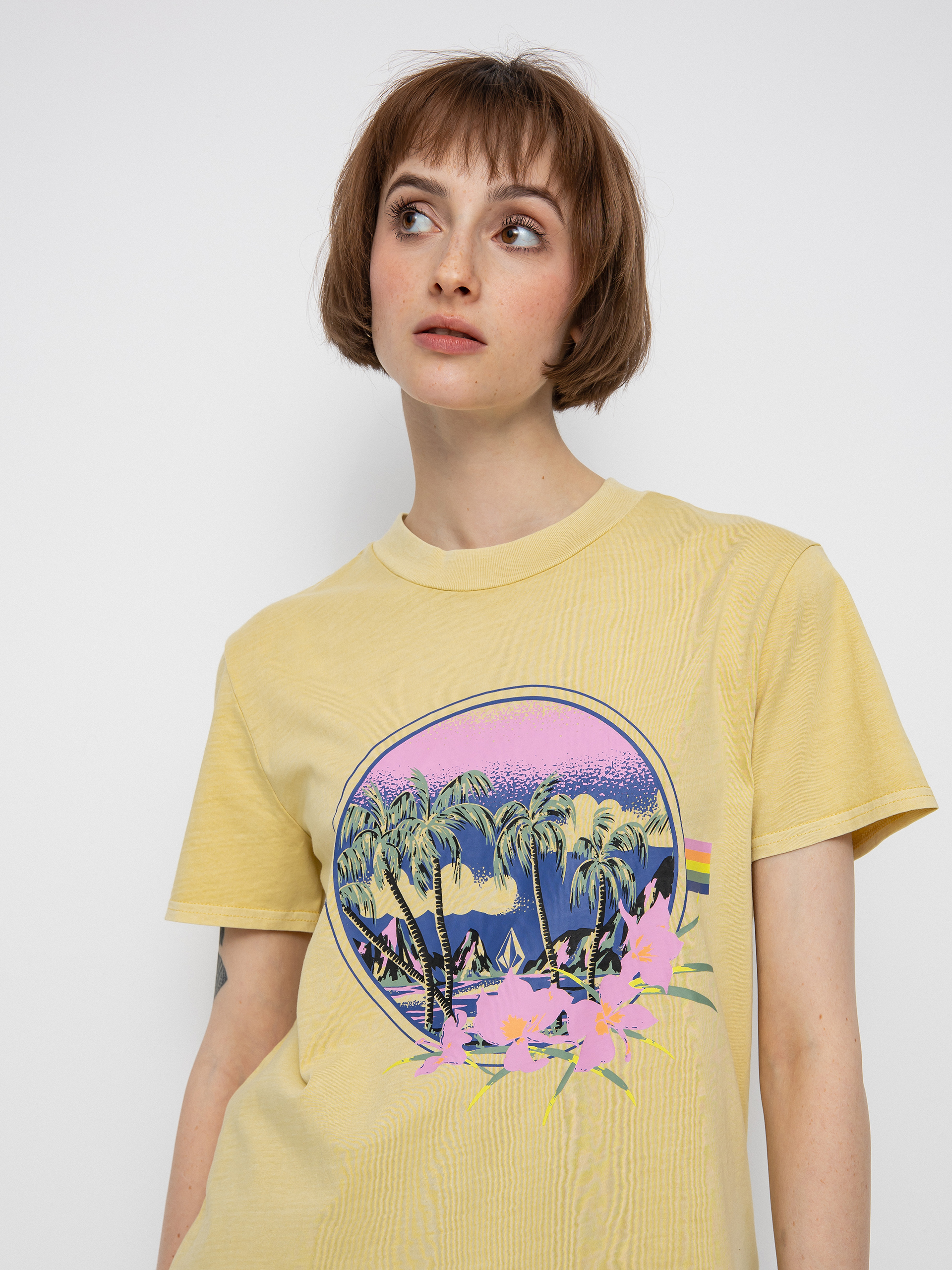 Tričko Volcom Lock It Up Wmn (wheat)