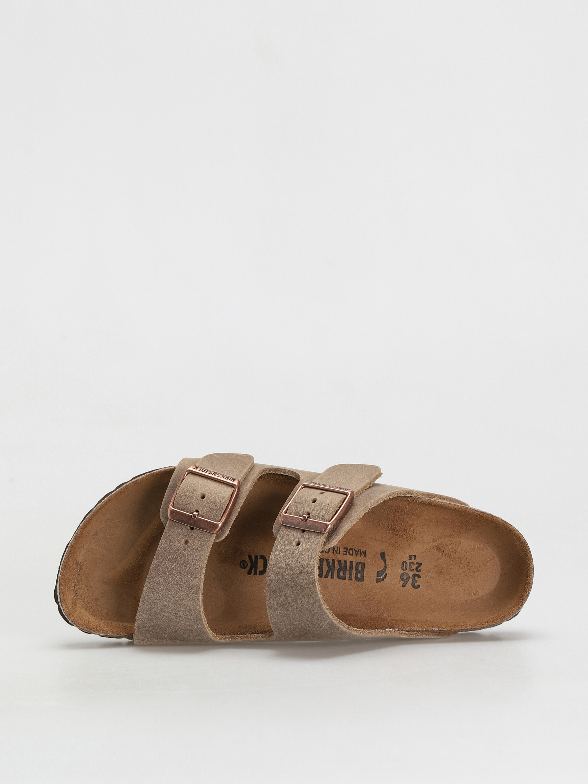 Plážovky Birkenstock Arizona Narrow Wmn (tabacco brown waxy leather)