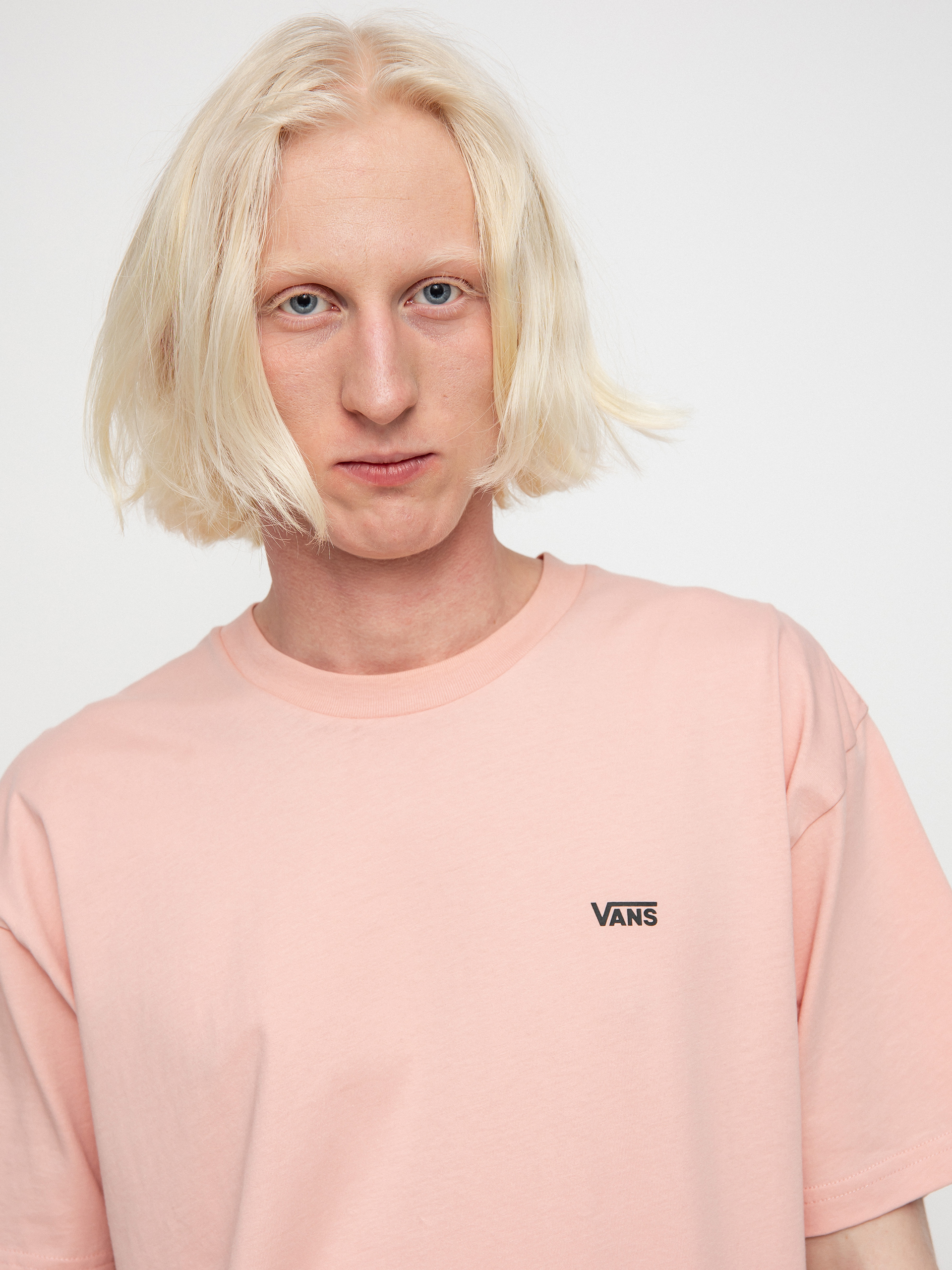 Tričko Vans Left Chest Logo (mellow rose/black)