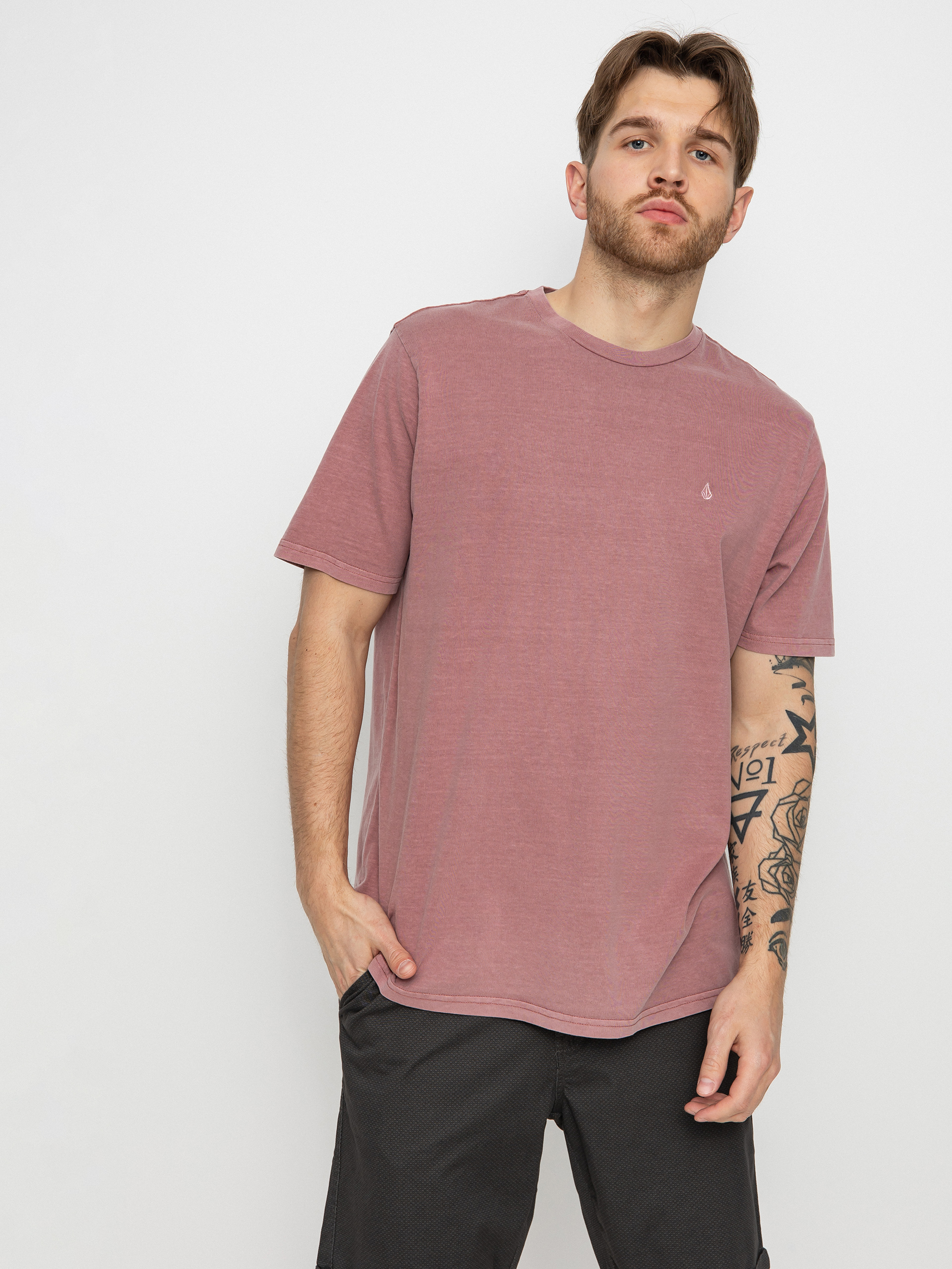 Tričko Volcom Solid Stone Emb (rose brown)