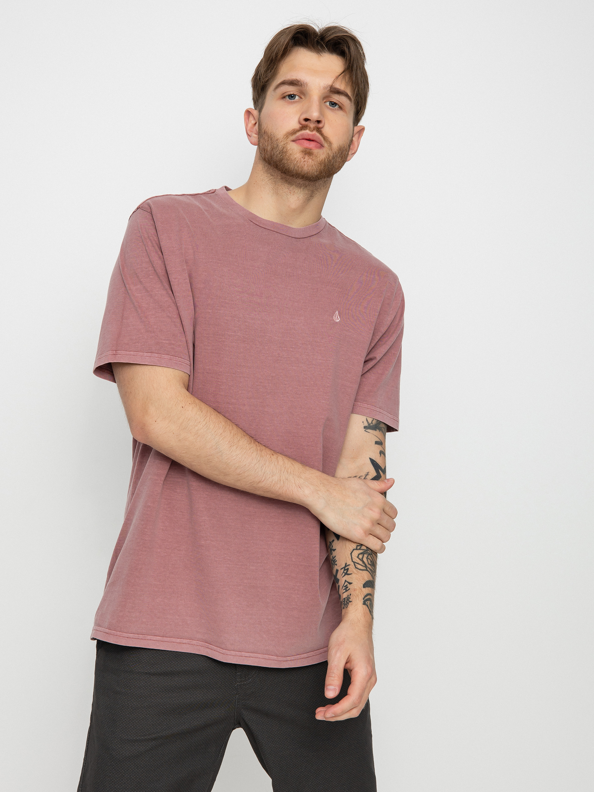 Tričko Volcom Solid Stone Emb (rose brown)