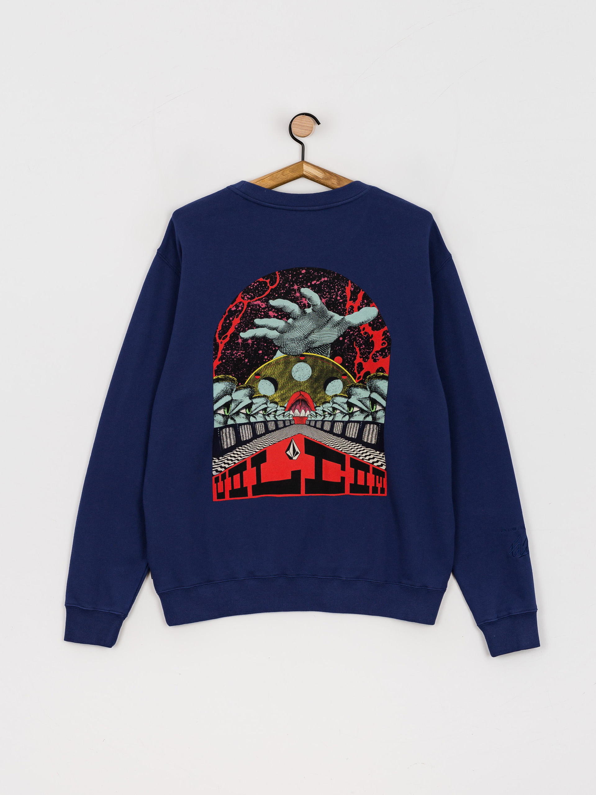 Mikina Volcom Elzo Durt Crew (blueprint)