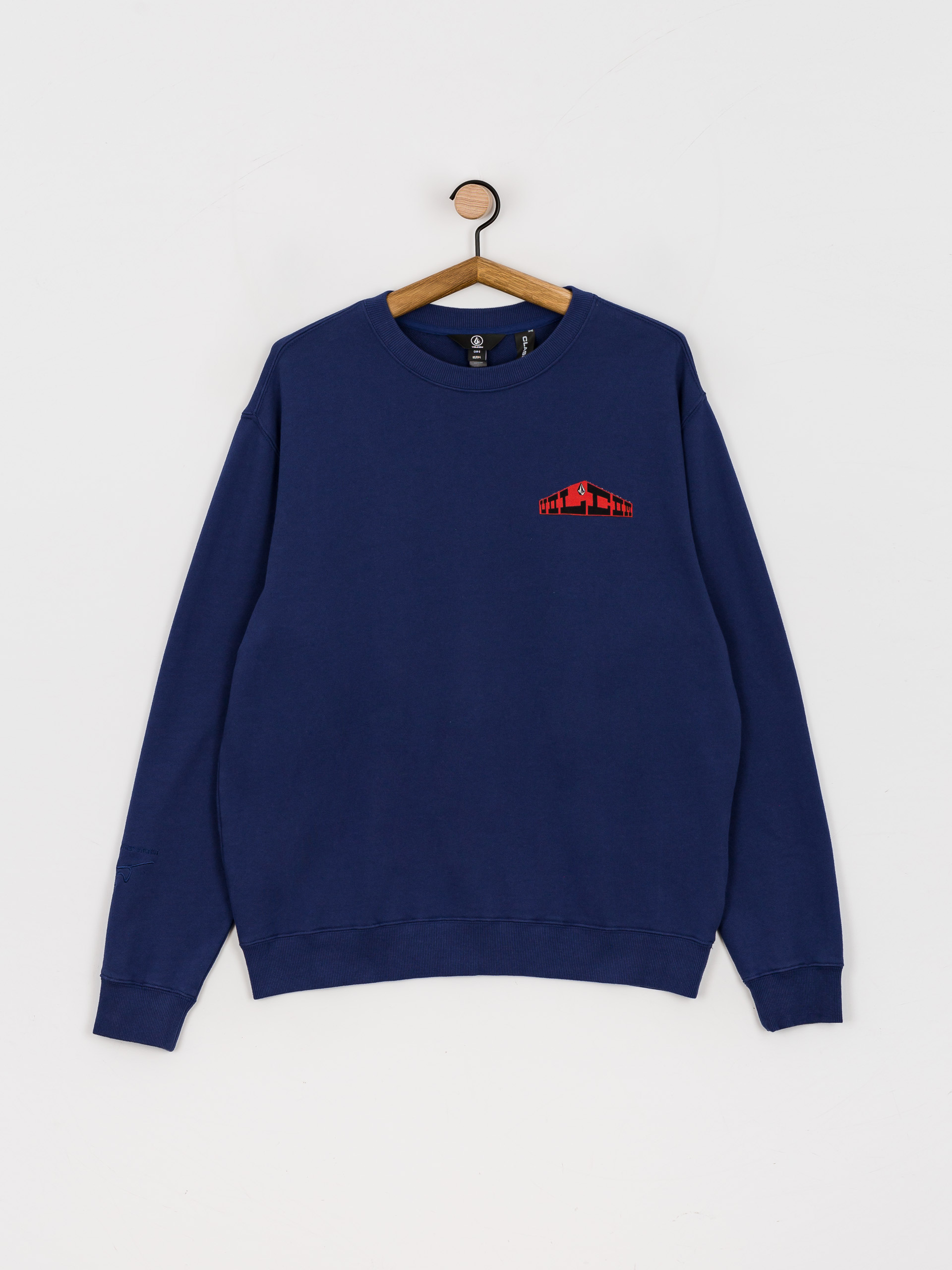 Mikina Volcom Elzo Durt Crew (blueprint)