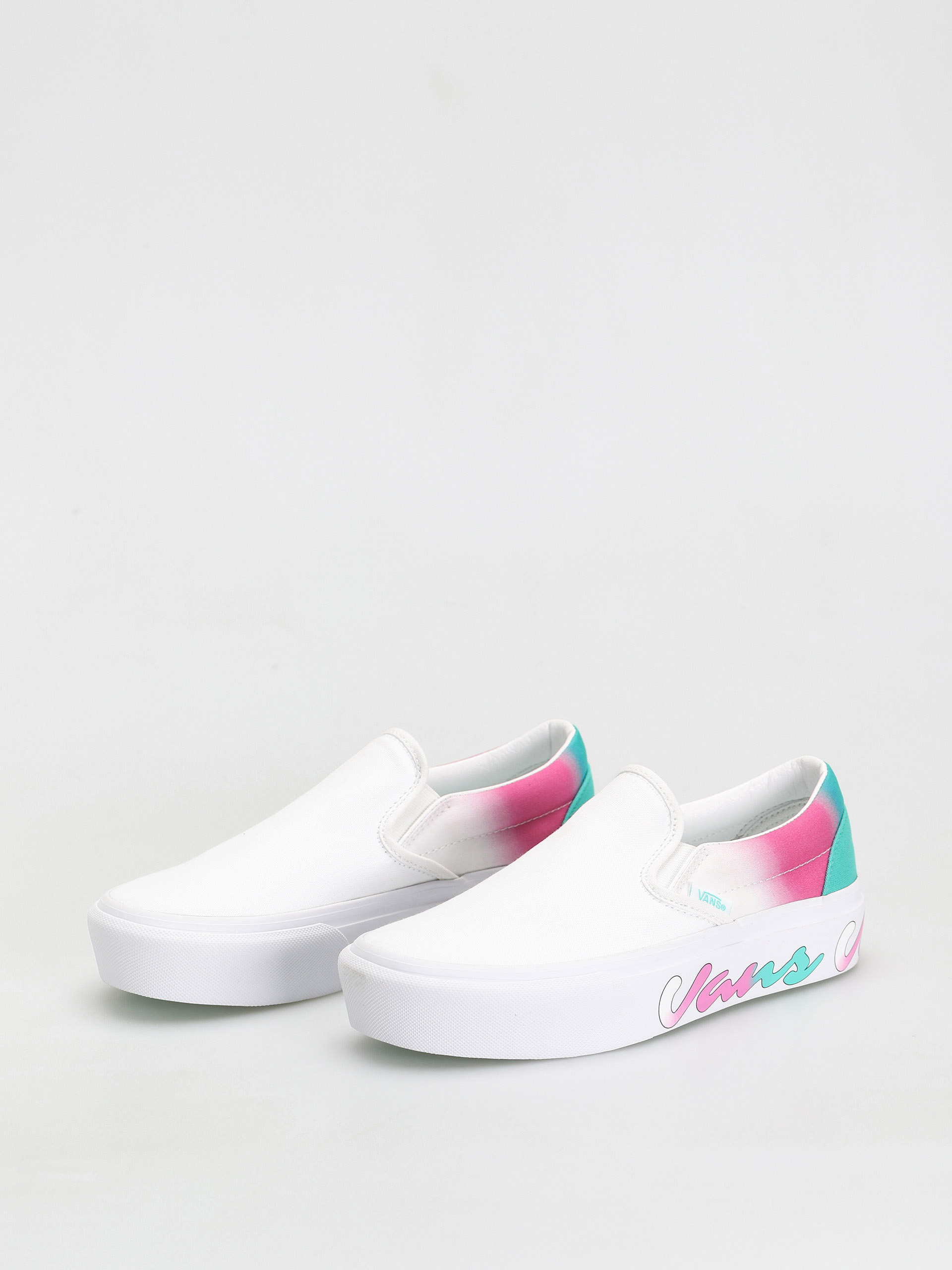 Boty Vans Classic Slip On Platform (spring fade/white/true white)