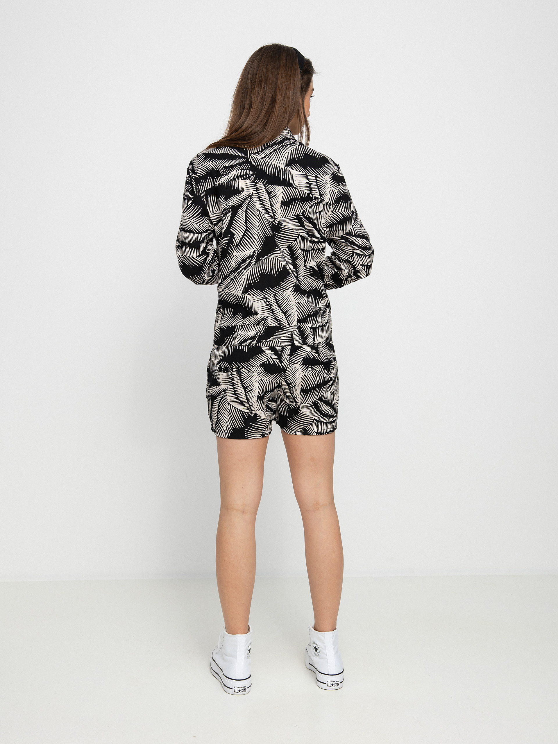 Dámský Kombinéza Volcom Stay Palm Romper (black white)