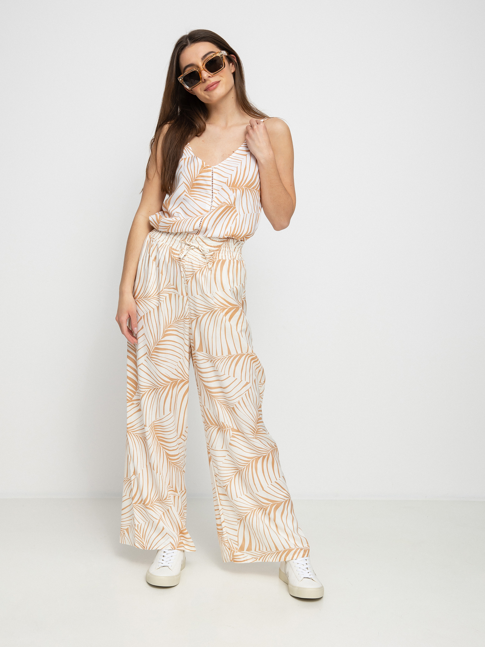 Tričko Roxy Got To Be Real Wmn (toast palm tree dreams)