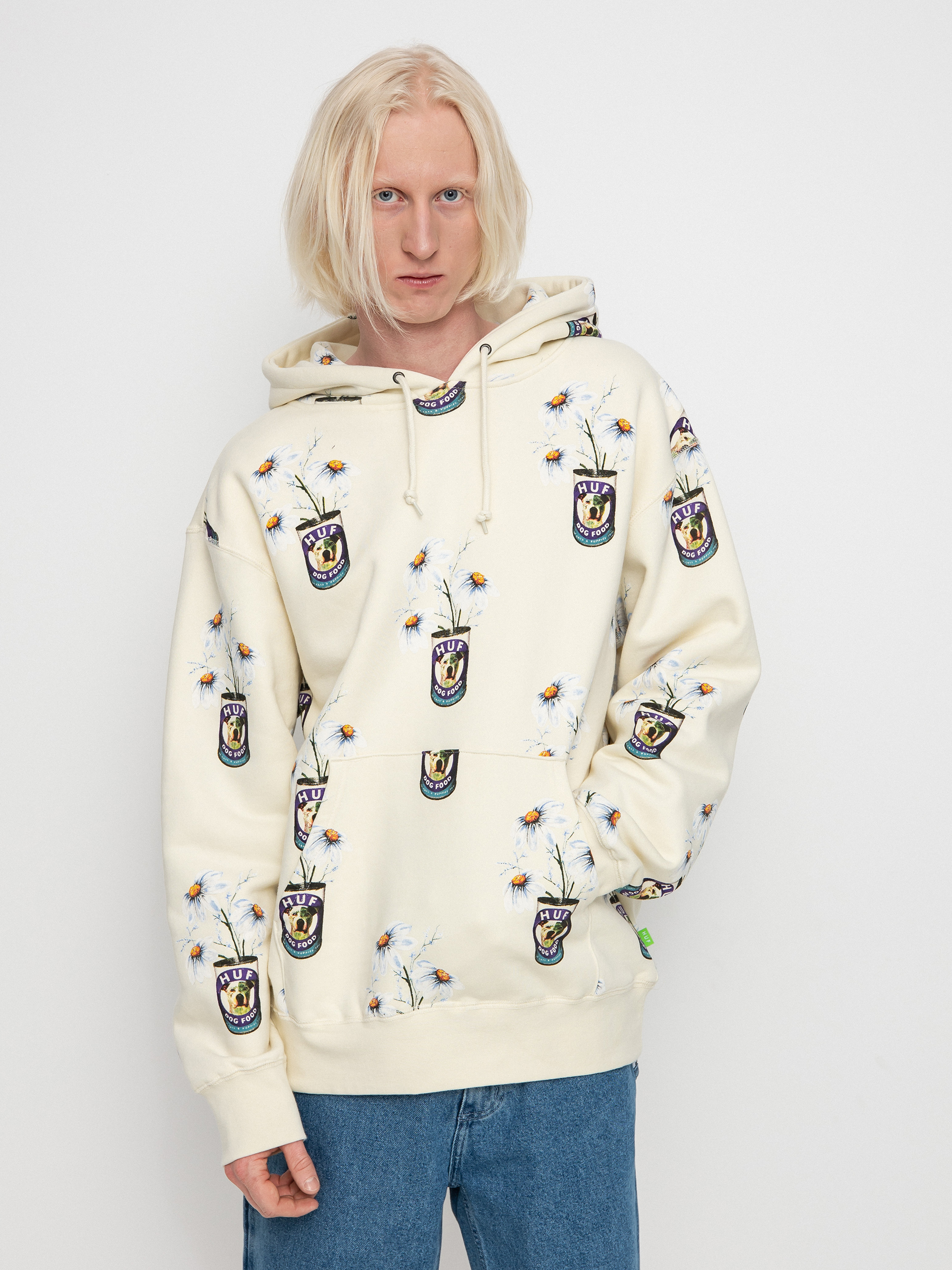 Mikina s kapucí HUF Canned HD (off white)