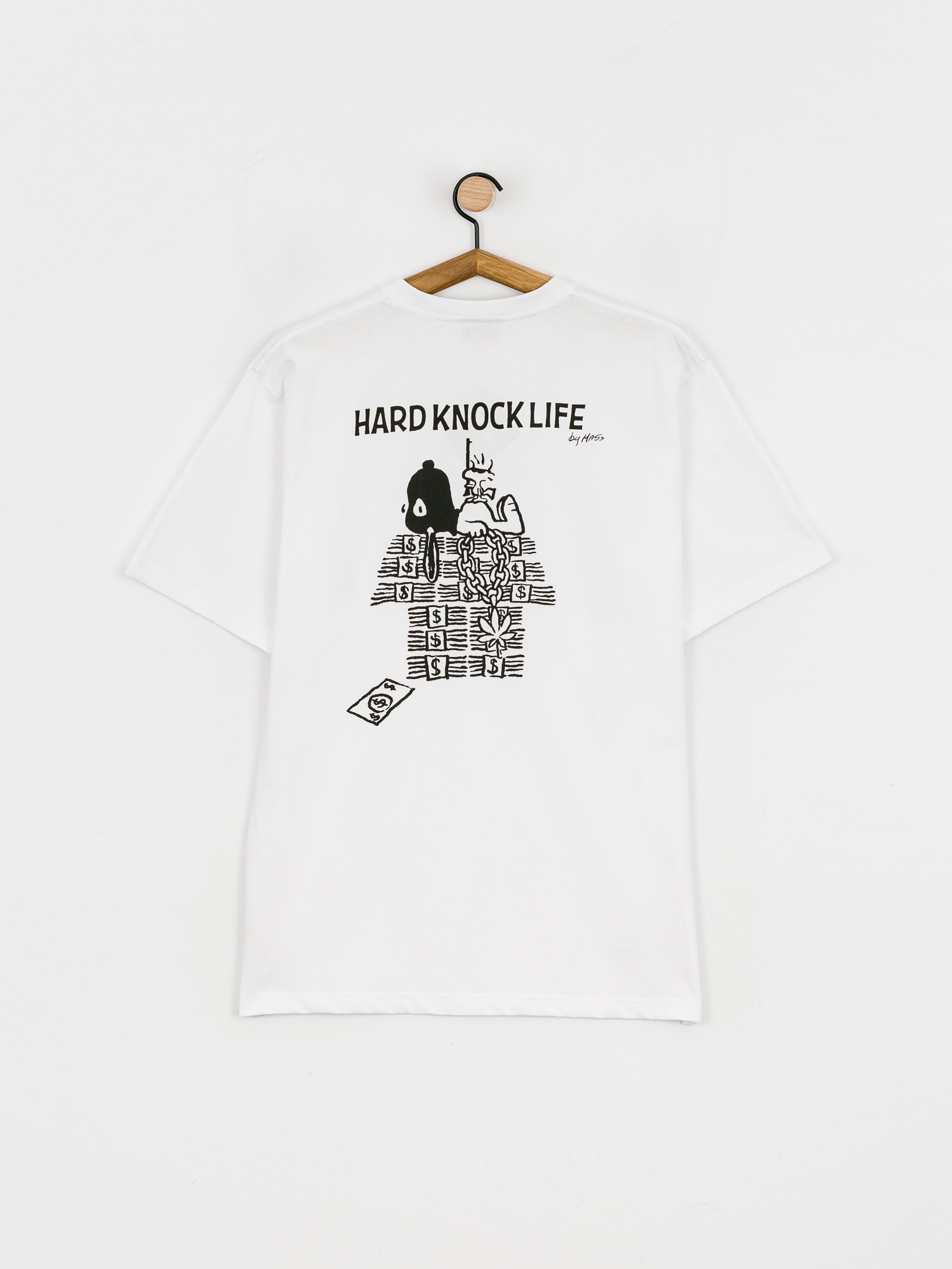 Tričko MassDnm Hard Knock Life (white)