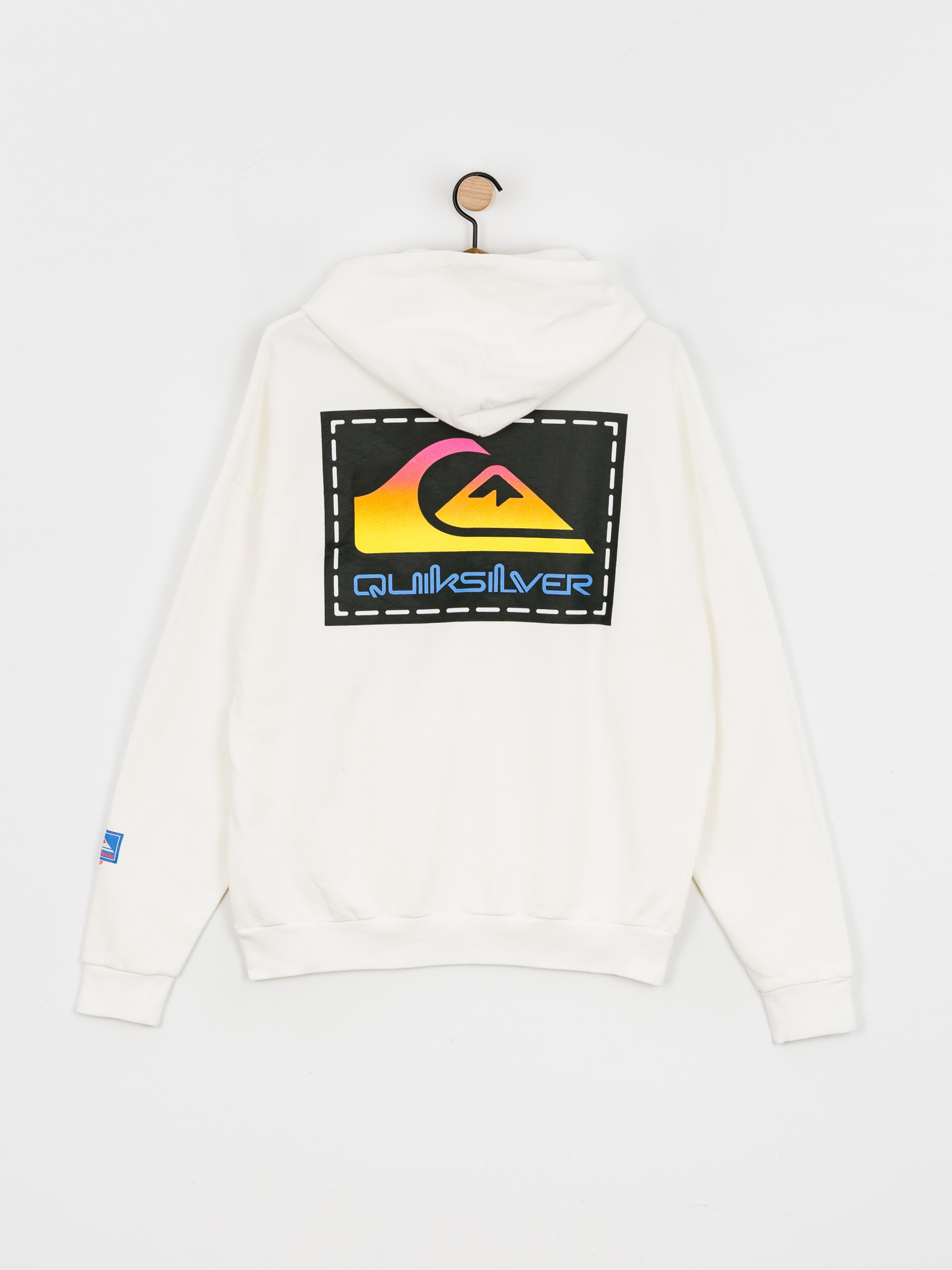 Mikina s kapucí Quiksilver X Stranger Things Rainbow HD (white)