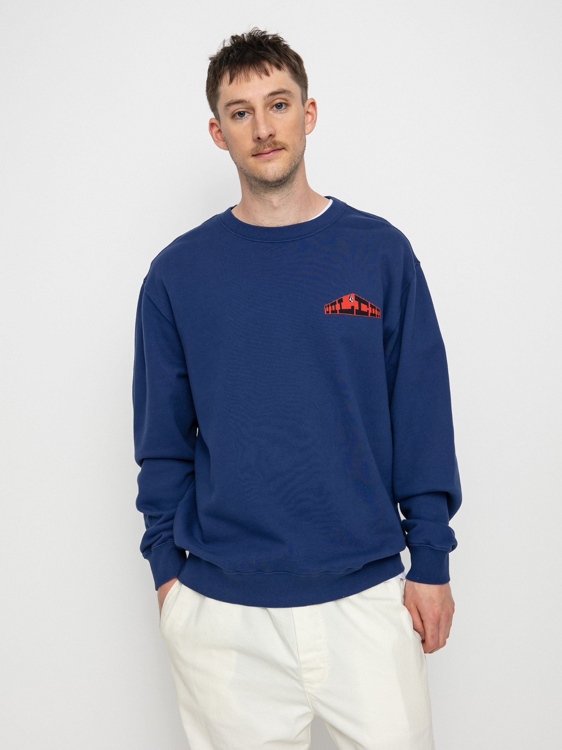 Mikina Volcom Elzo Durt Crew (blueprint)