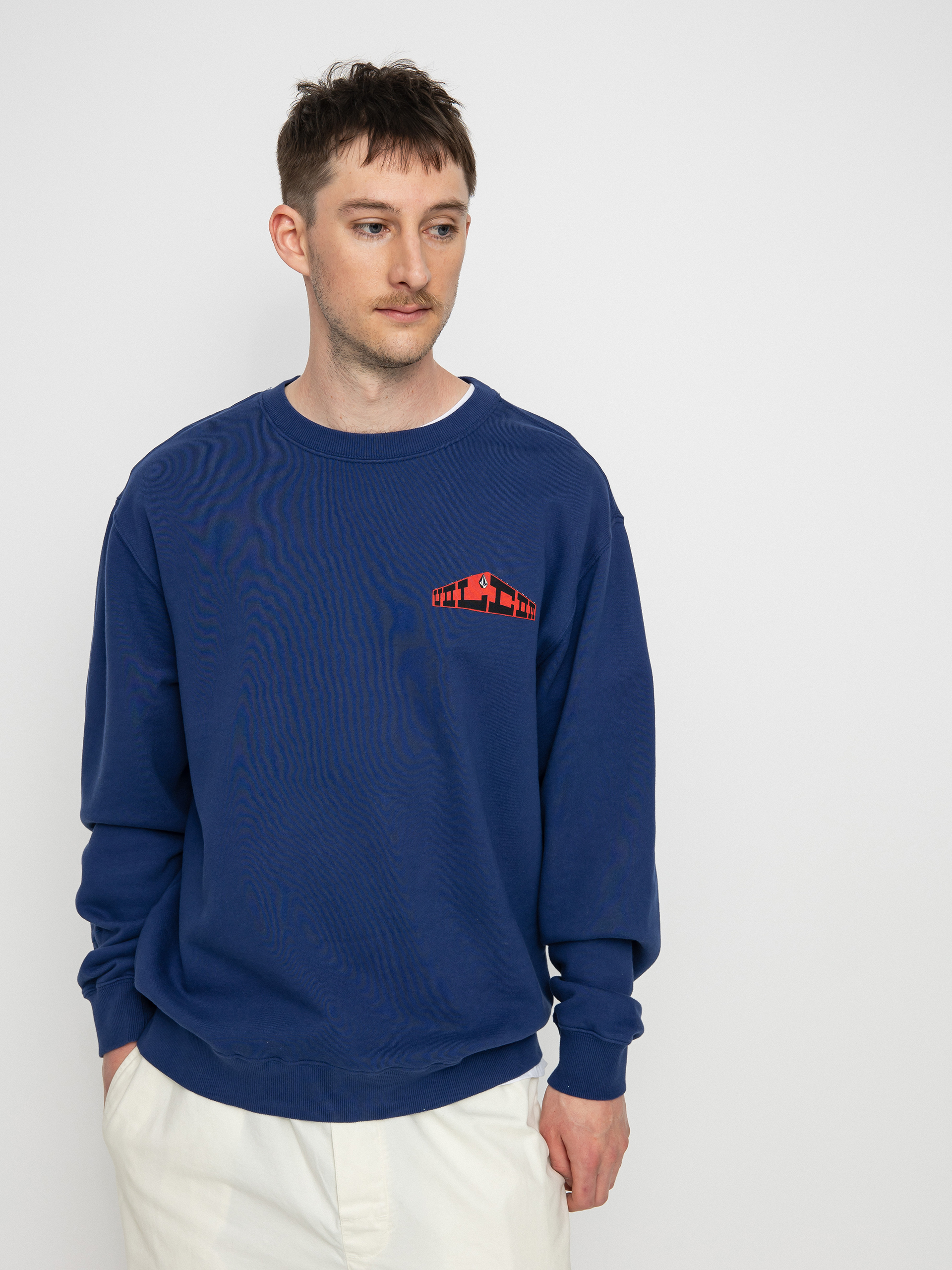 Mikina Volcom Elzo Durt Crew (blueprint)