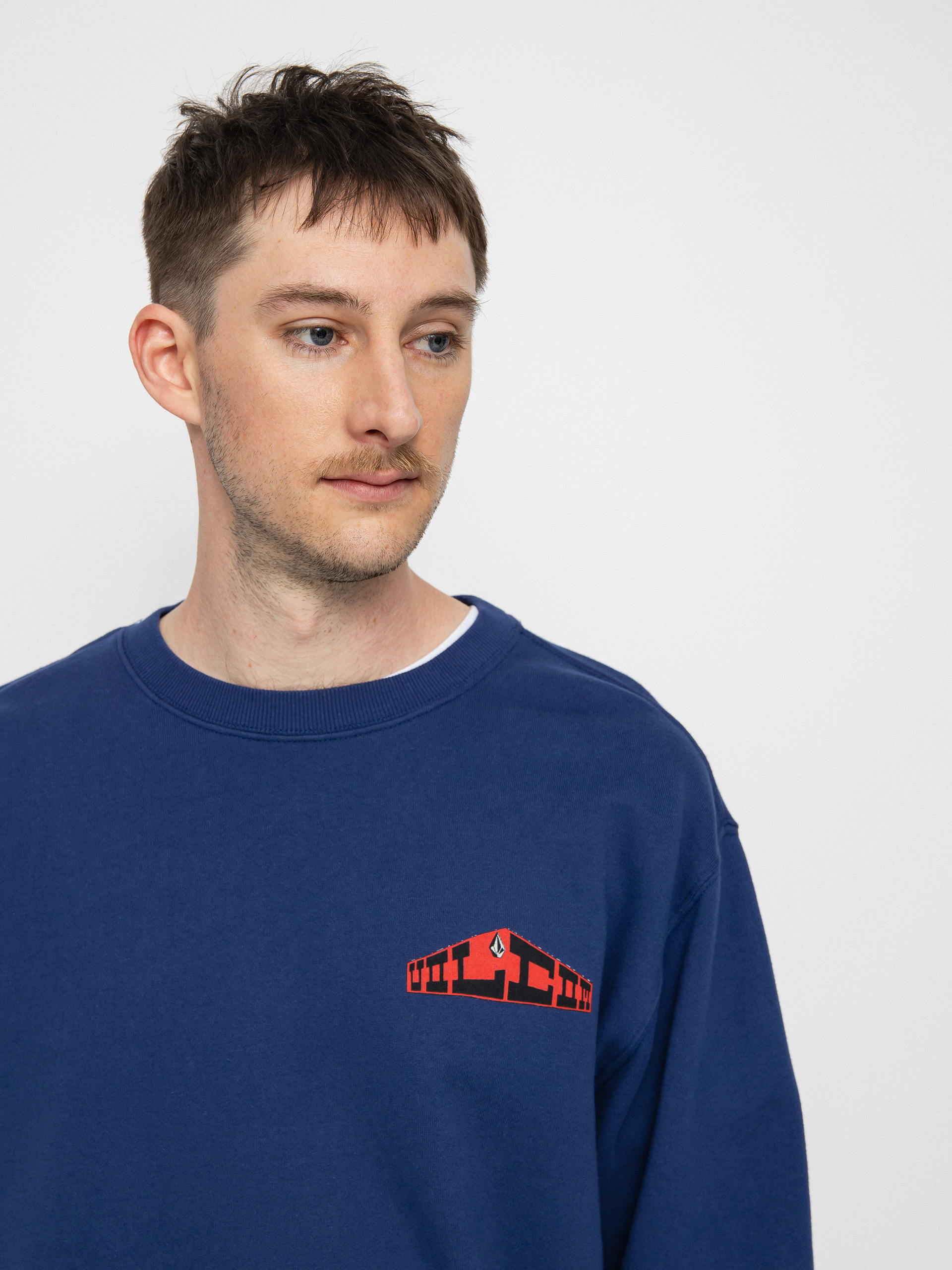 Mikina Volcom Elzo Durt Crew (blueprint)