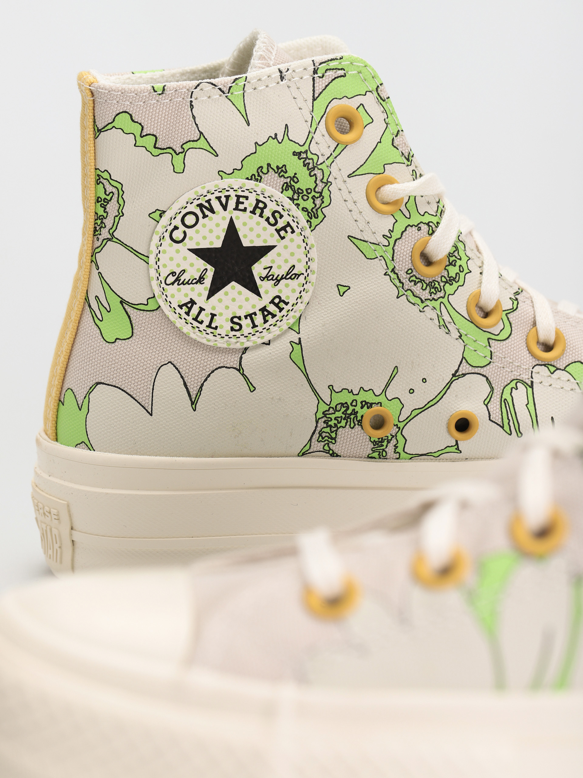 Boty Converse Chuck Taylor All Star Lift Hi Wmn (desert sand/lime rave/egret)