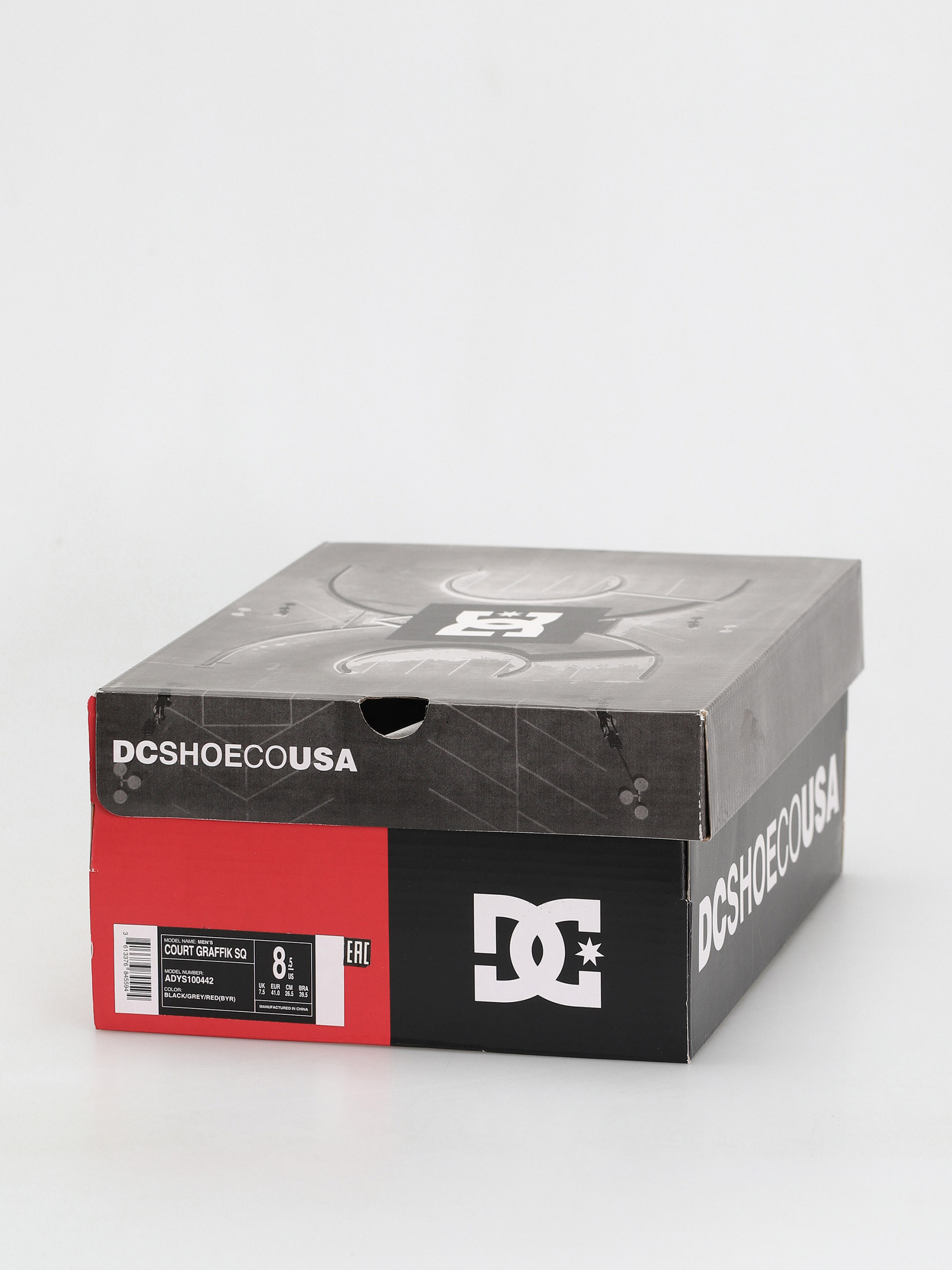 Boty DC Court Graffik Sq (black/grey/red)
