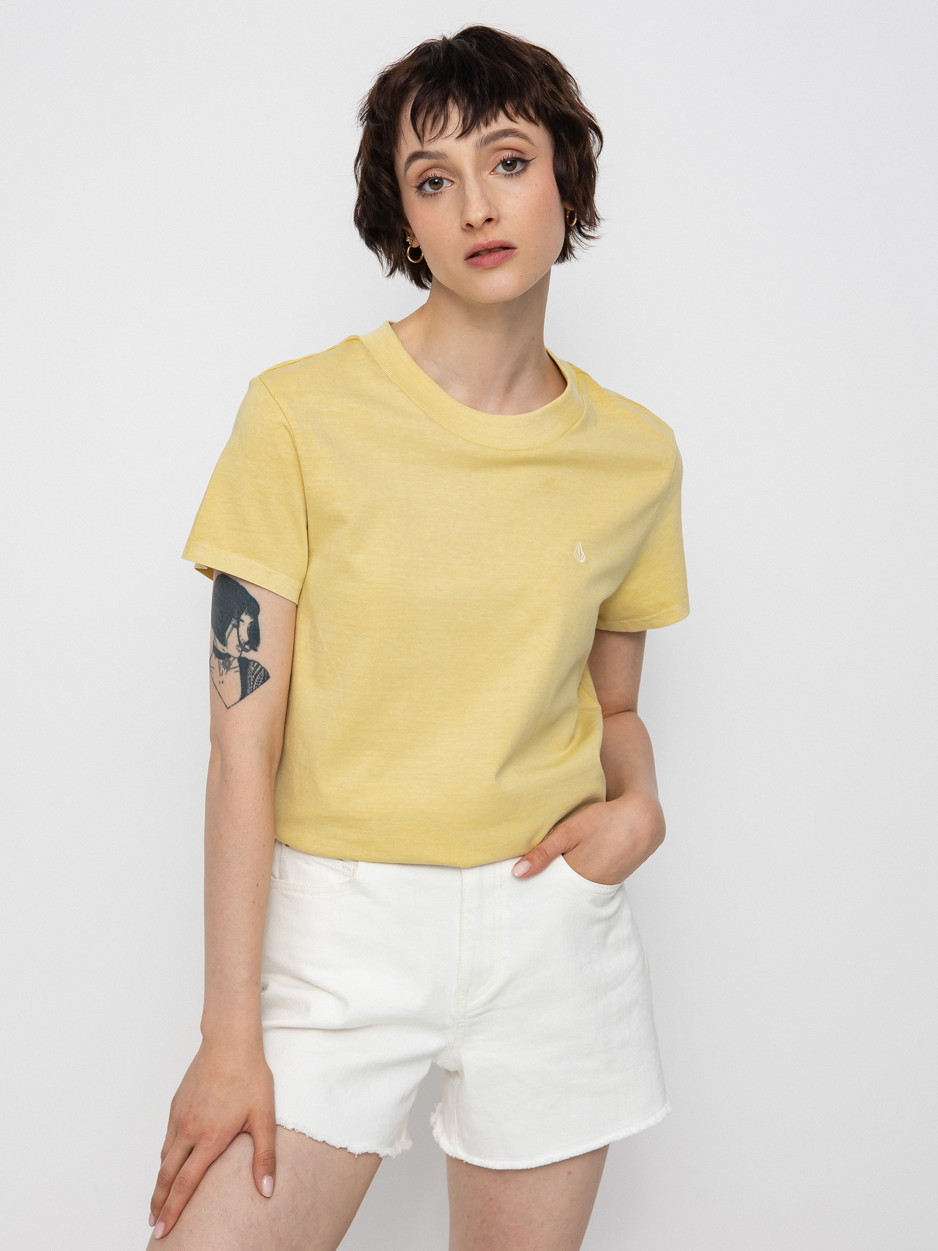 Tričko Volcom Solid Stone Emb Wmn (wheat)
