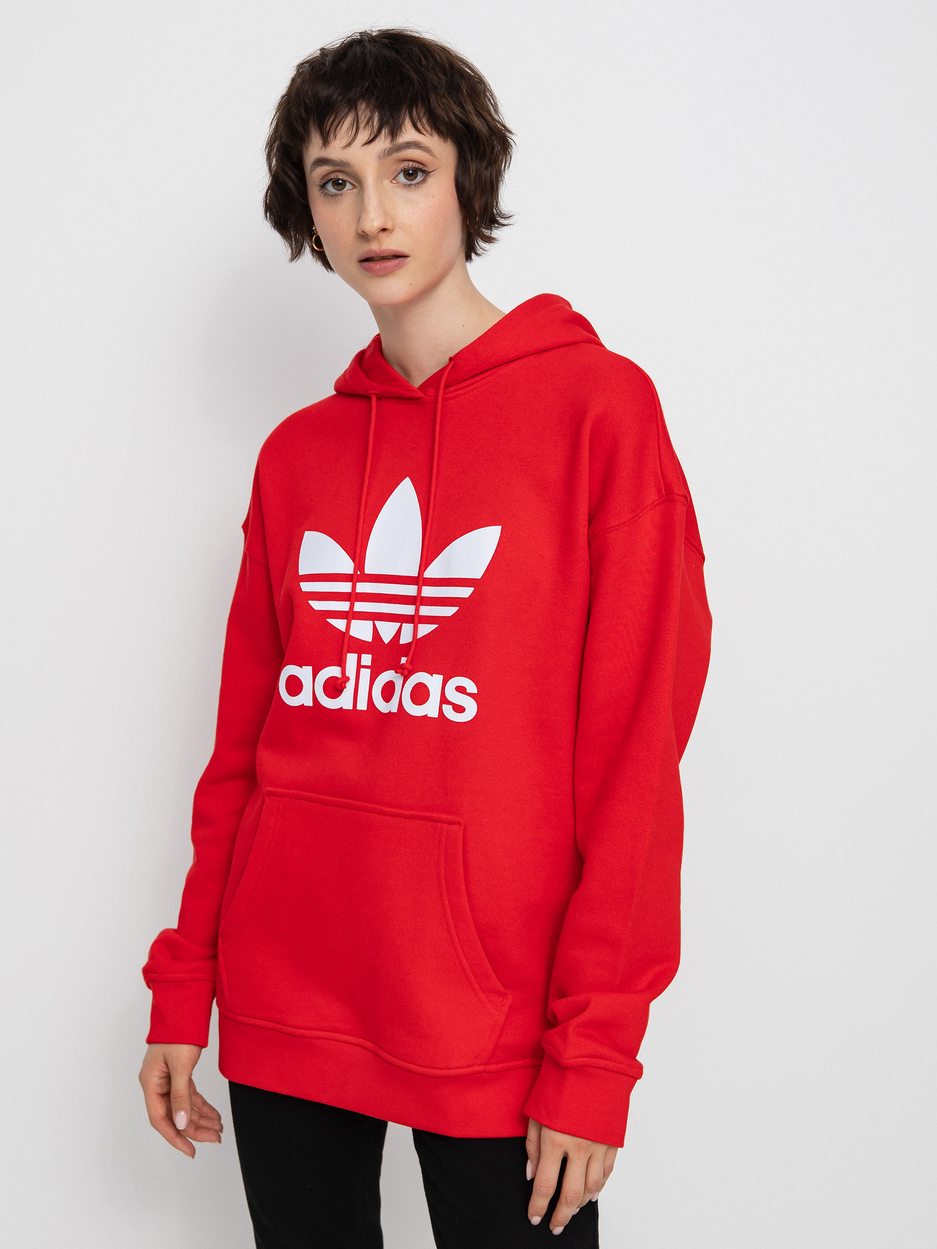 Mikina s kapucí adidas Originals Trf HD Wmn (vivid red)