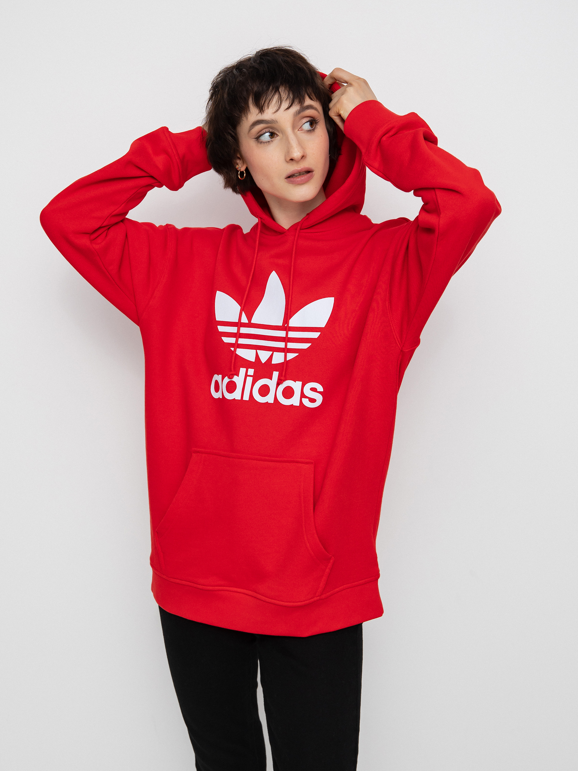 Mikina s kapucí adidas Originals Trf HD Wmn (vivid red)
