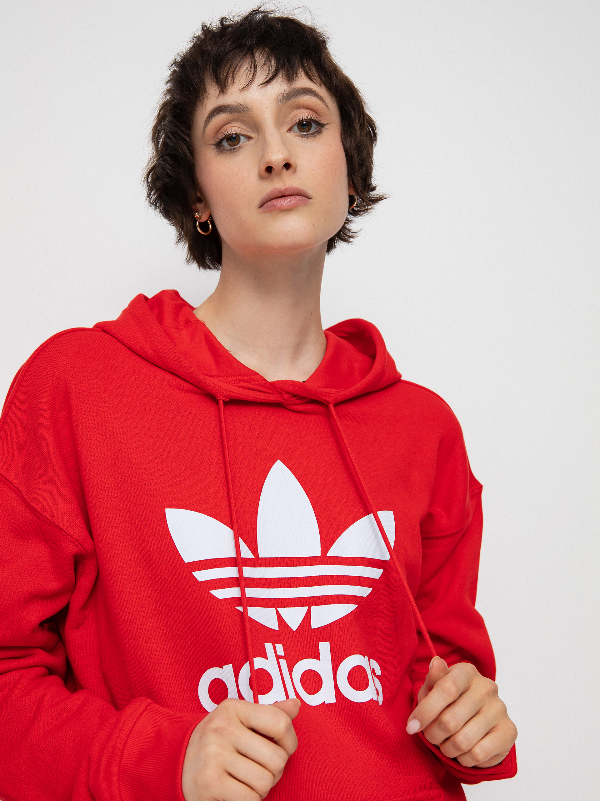 Mikina s kapucí adidas Originals Trf HD Wmn (vivid red)