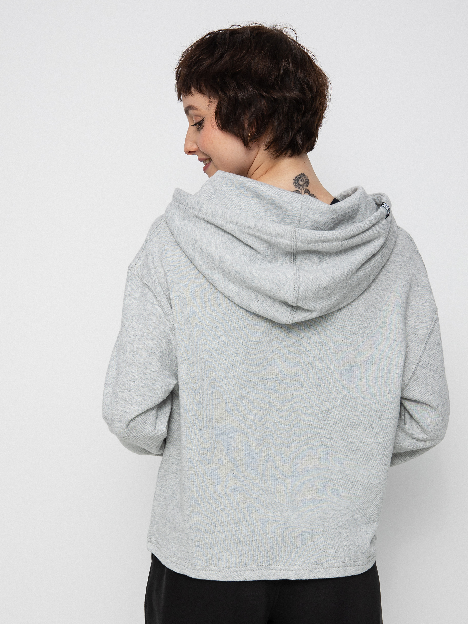 Mikina s kapucí Salty Crew Sand Set Crop Wmn (athletic heather)