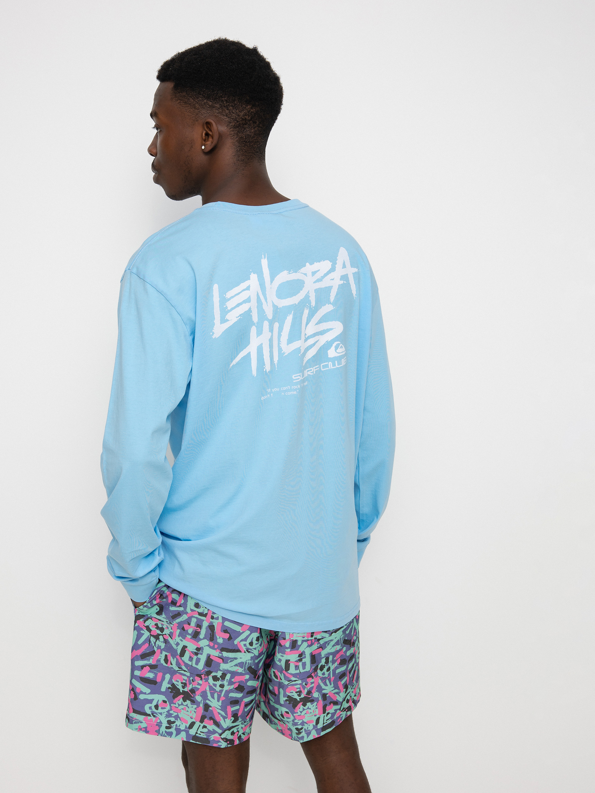 Triko Quiksilver X Stranger Things Lenora Hills Surf Club (airy blue)