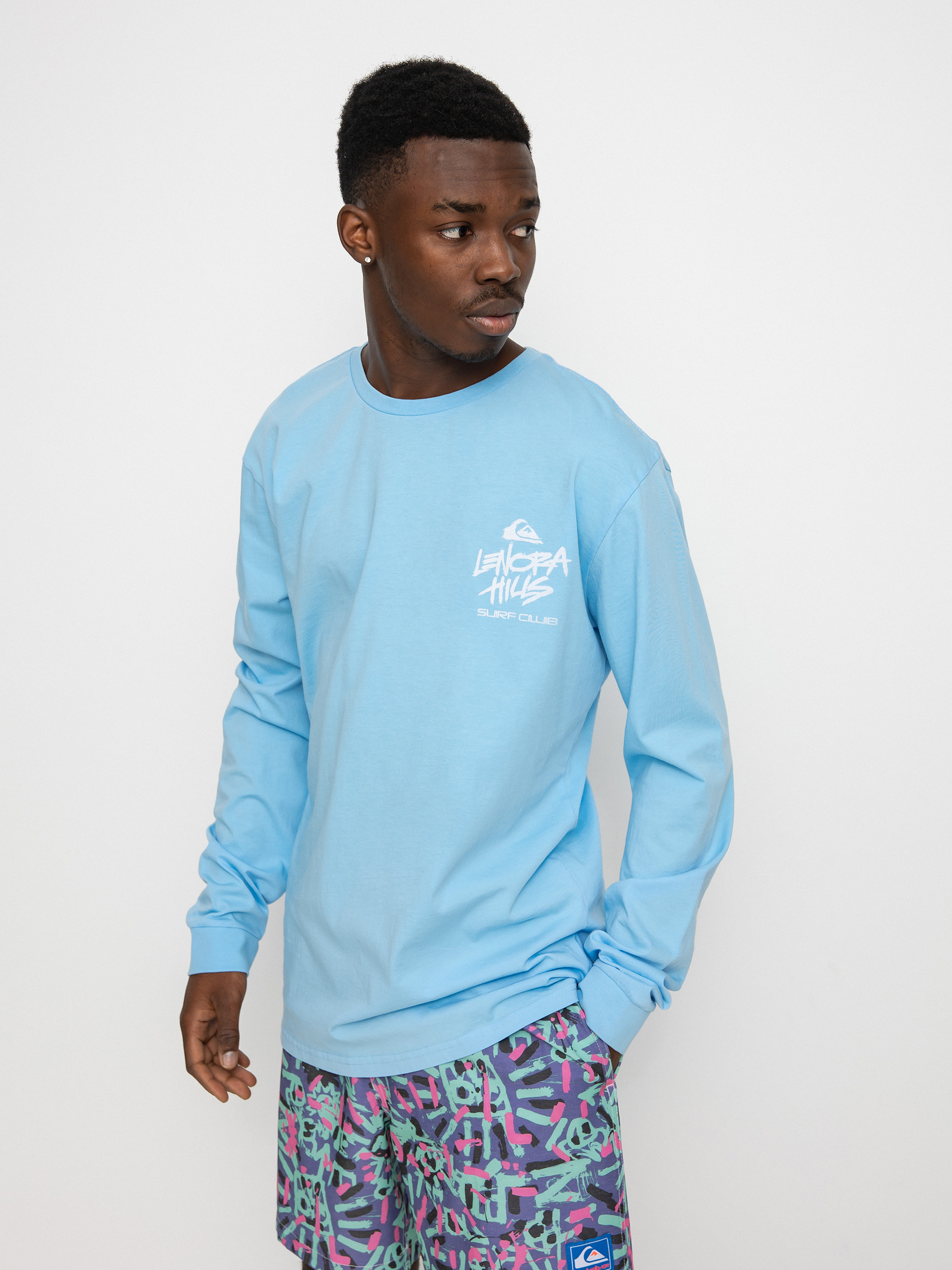 Triko Quiksilver X Stranger Things Lenora Hills Surf Club (airy blue)